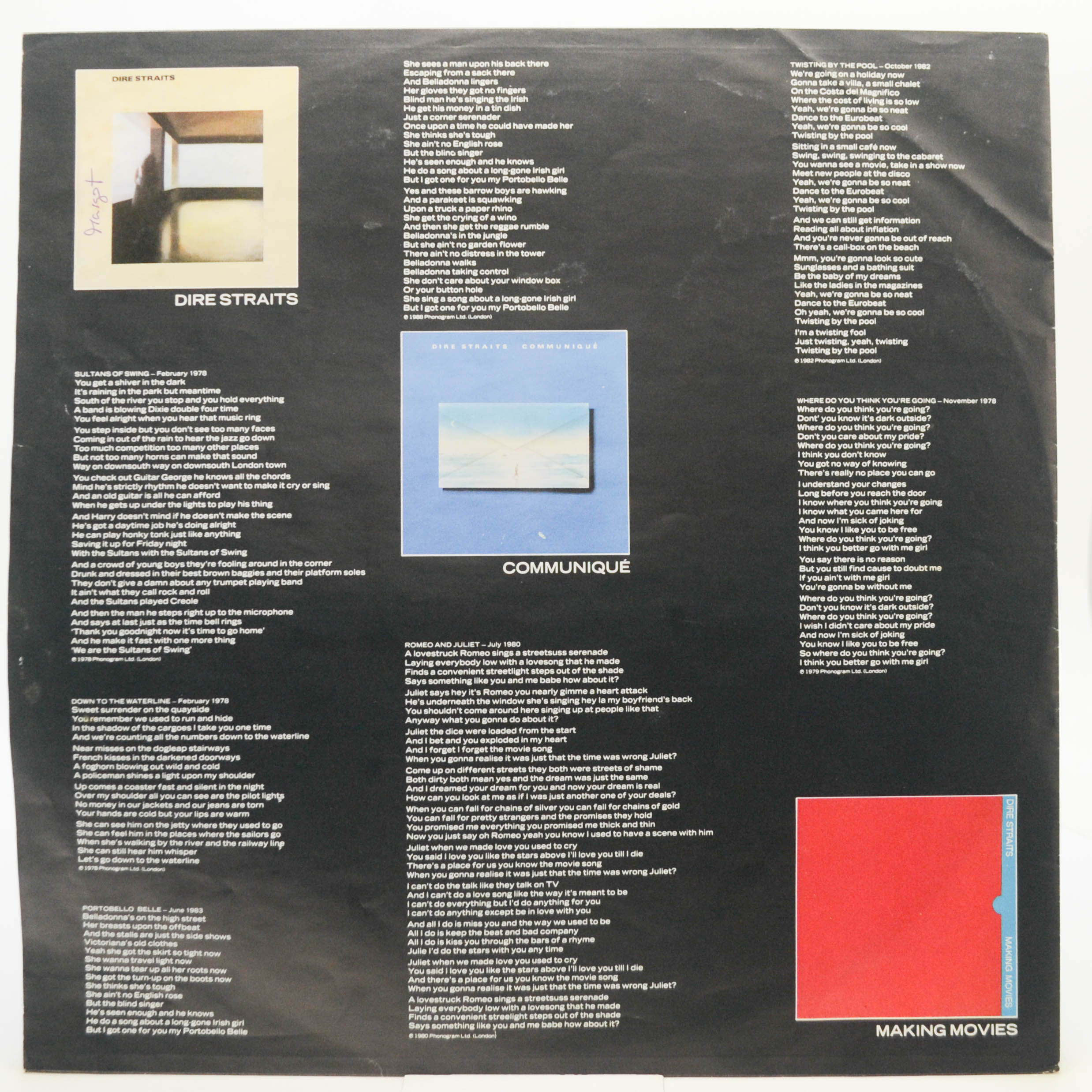 Виниловая пластинка Dire Straits — Money For Nothing, 1988