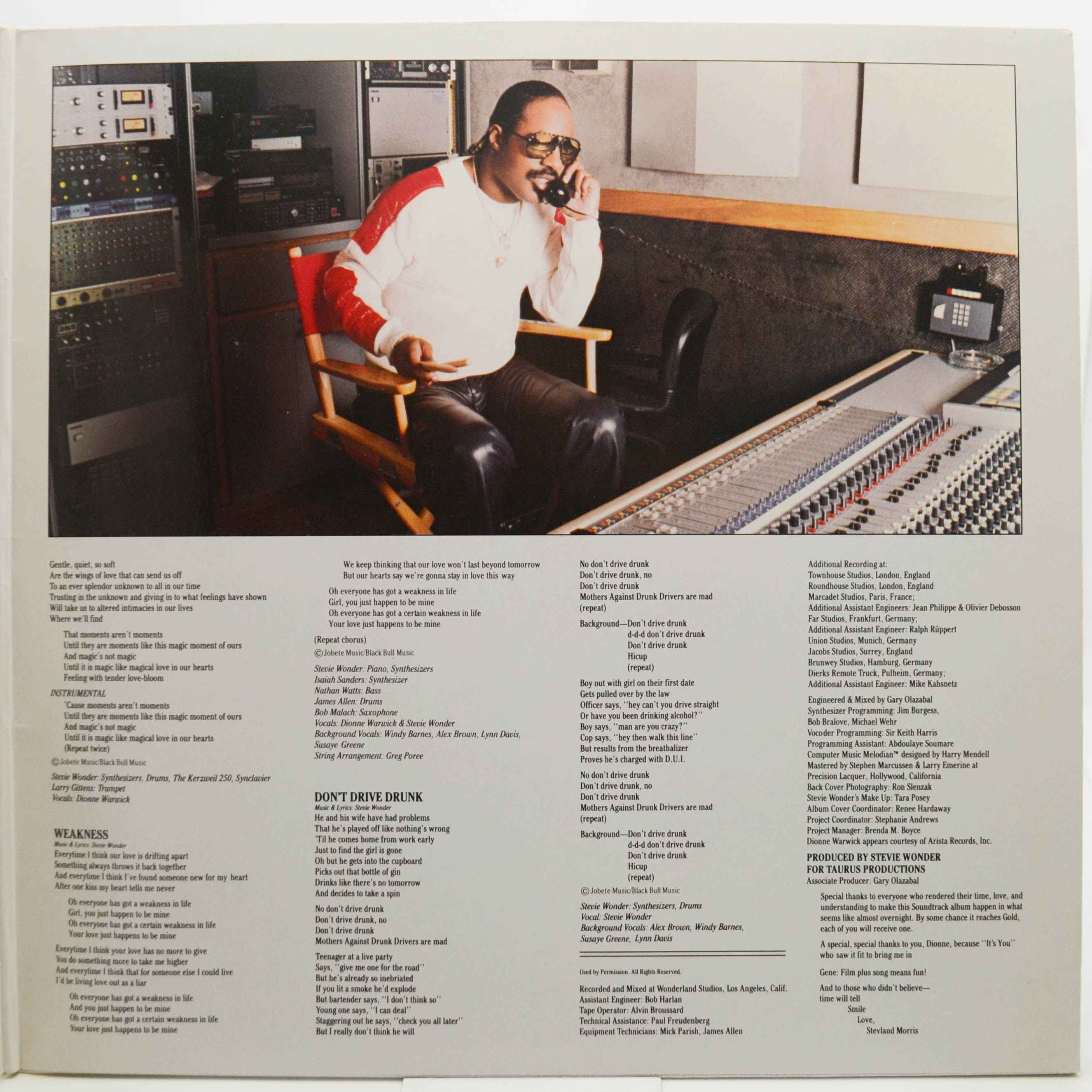 Stevie Wonder — The Woman In Red (Selections From The Original Motion Picture Soundtrack), 1984