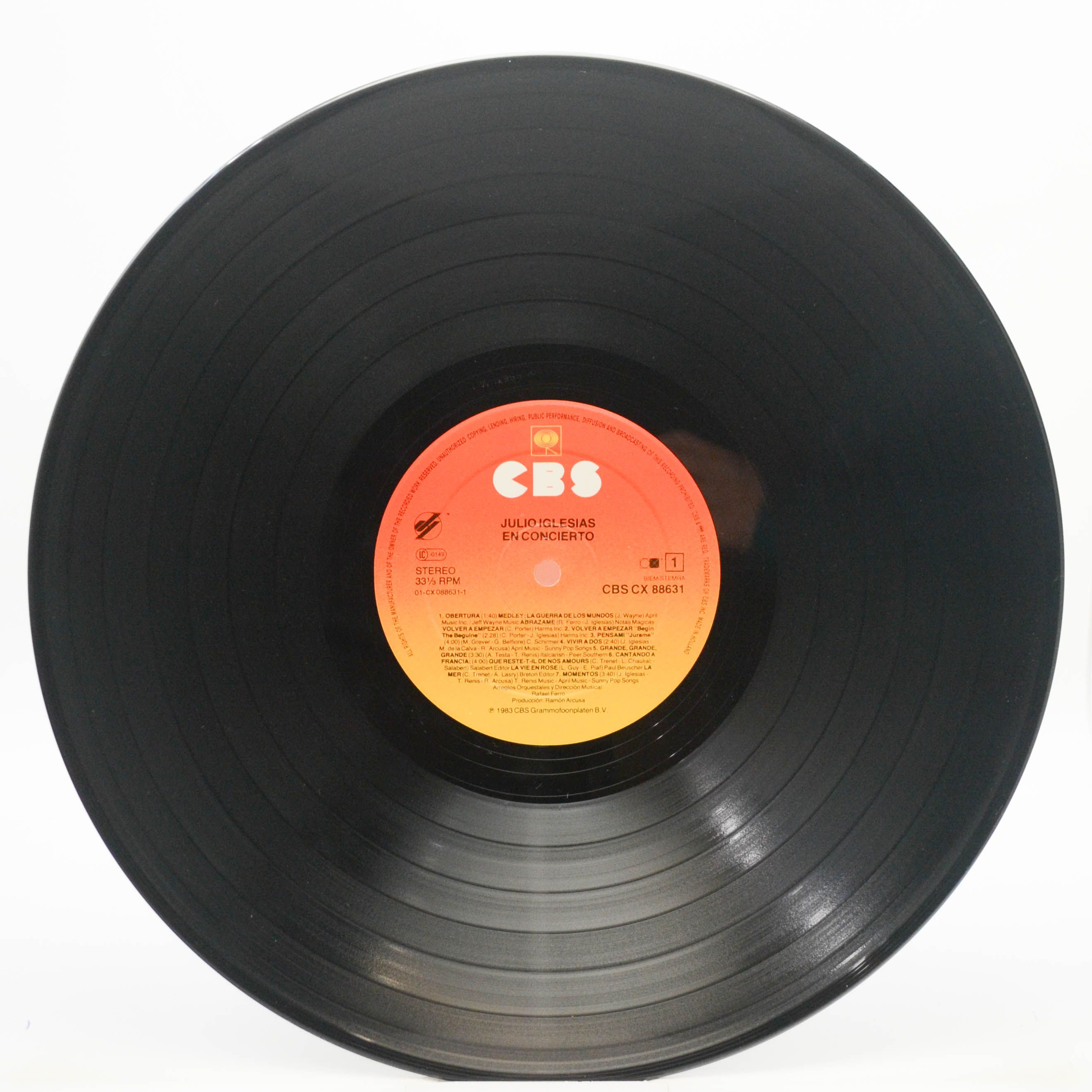 Julio Iglesias — En Concierto (2LP), 1983