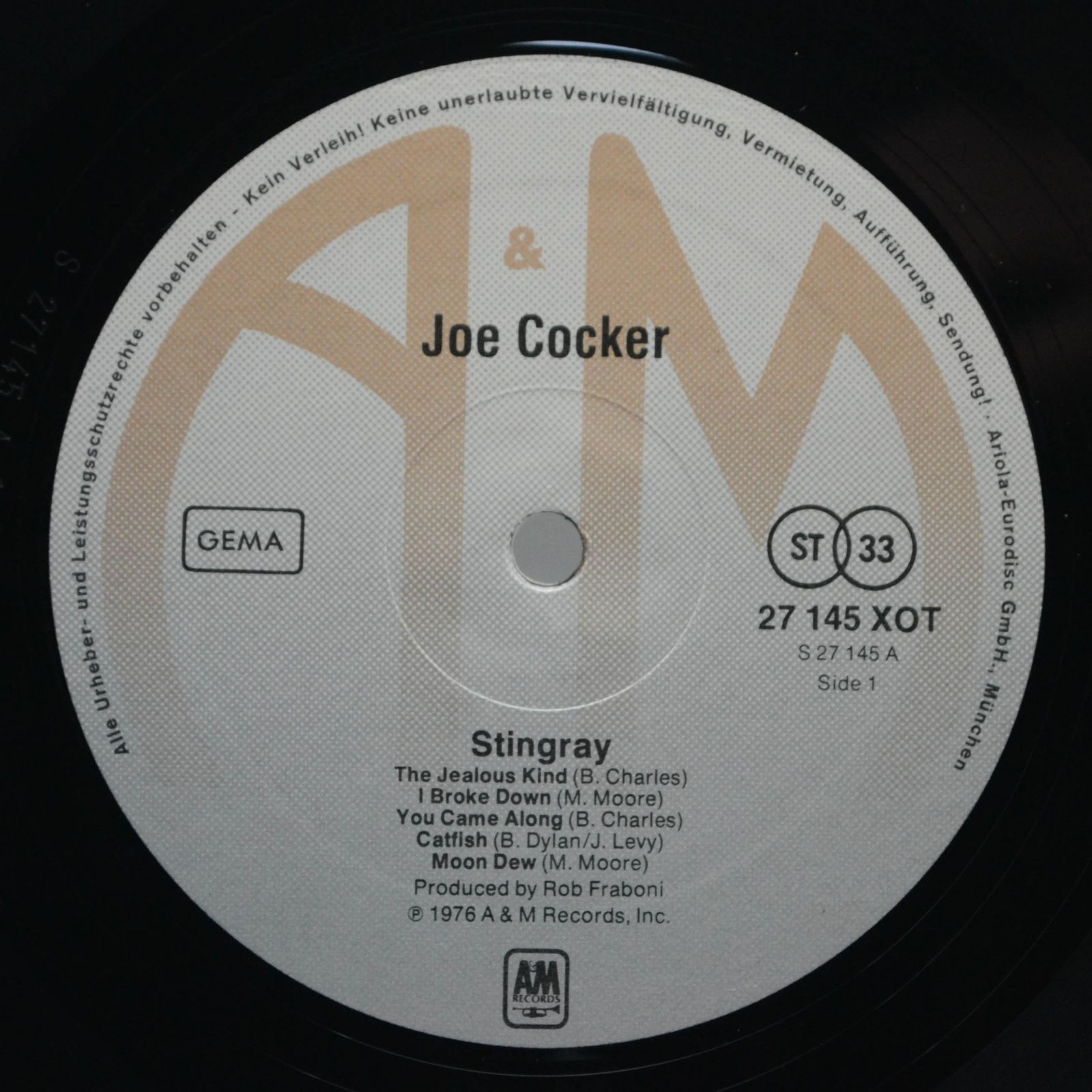 Joe Cocker — Stingray, 1976
