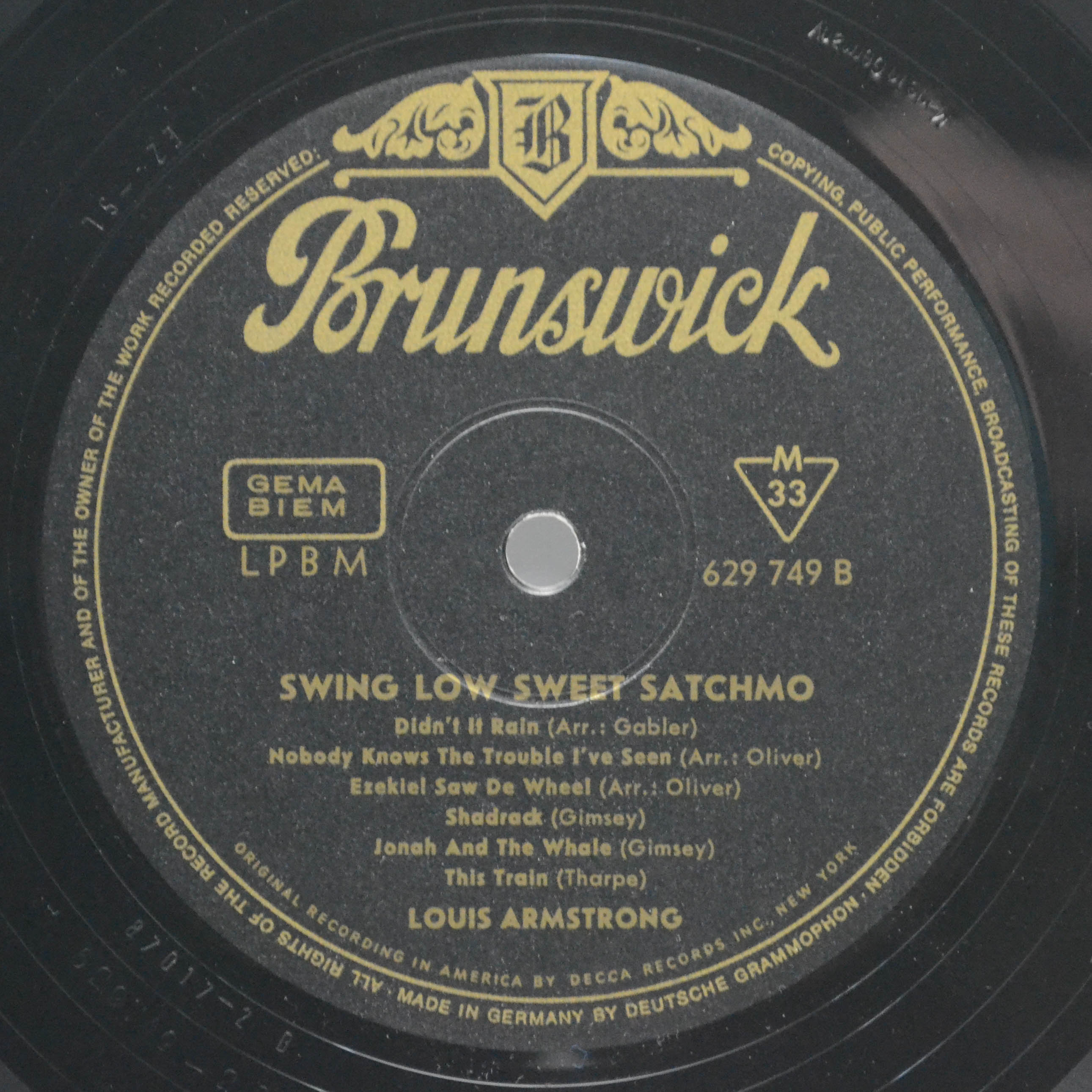Louis Armstrong — Swing Low Sweet Satchmo, 1958