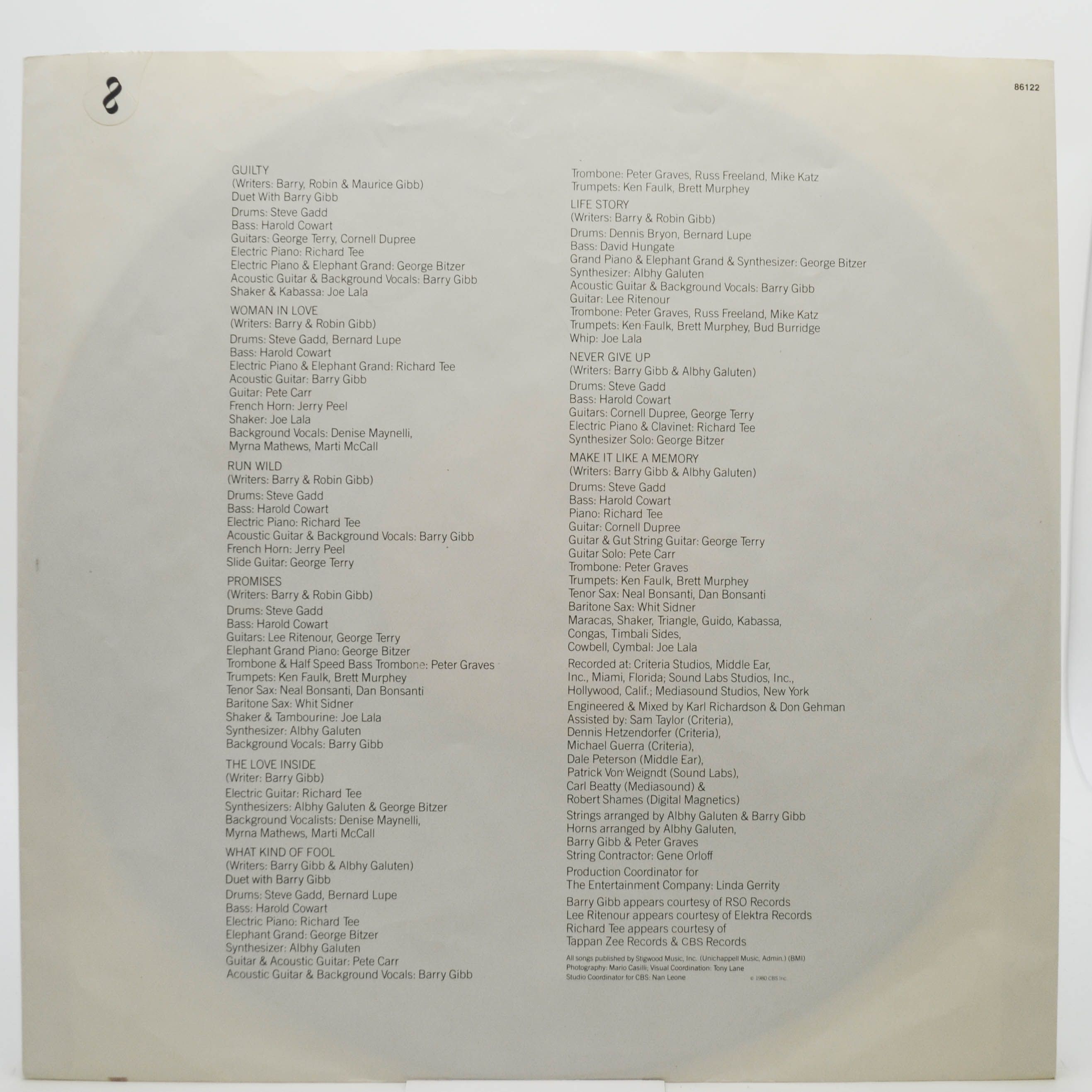 Streisand — Guilty, 1980