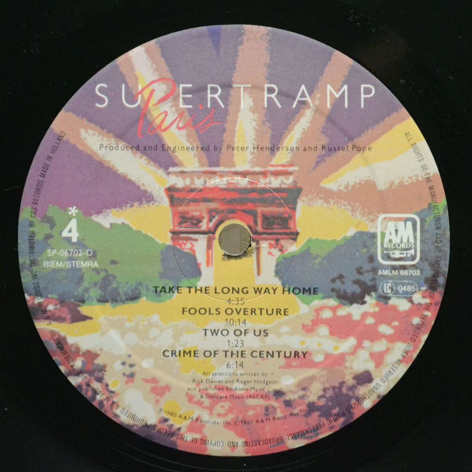 Supertramp — Paris (2LP), 1980