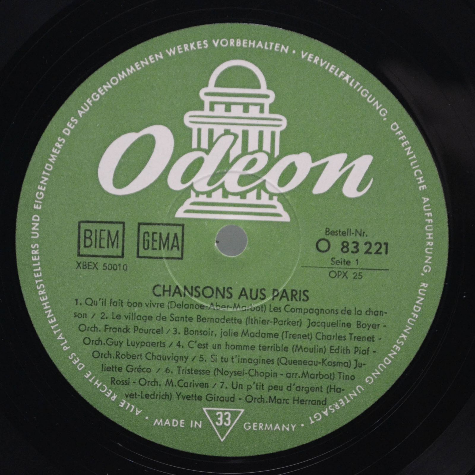 Various — Chansons Aus Paris, 1963