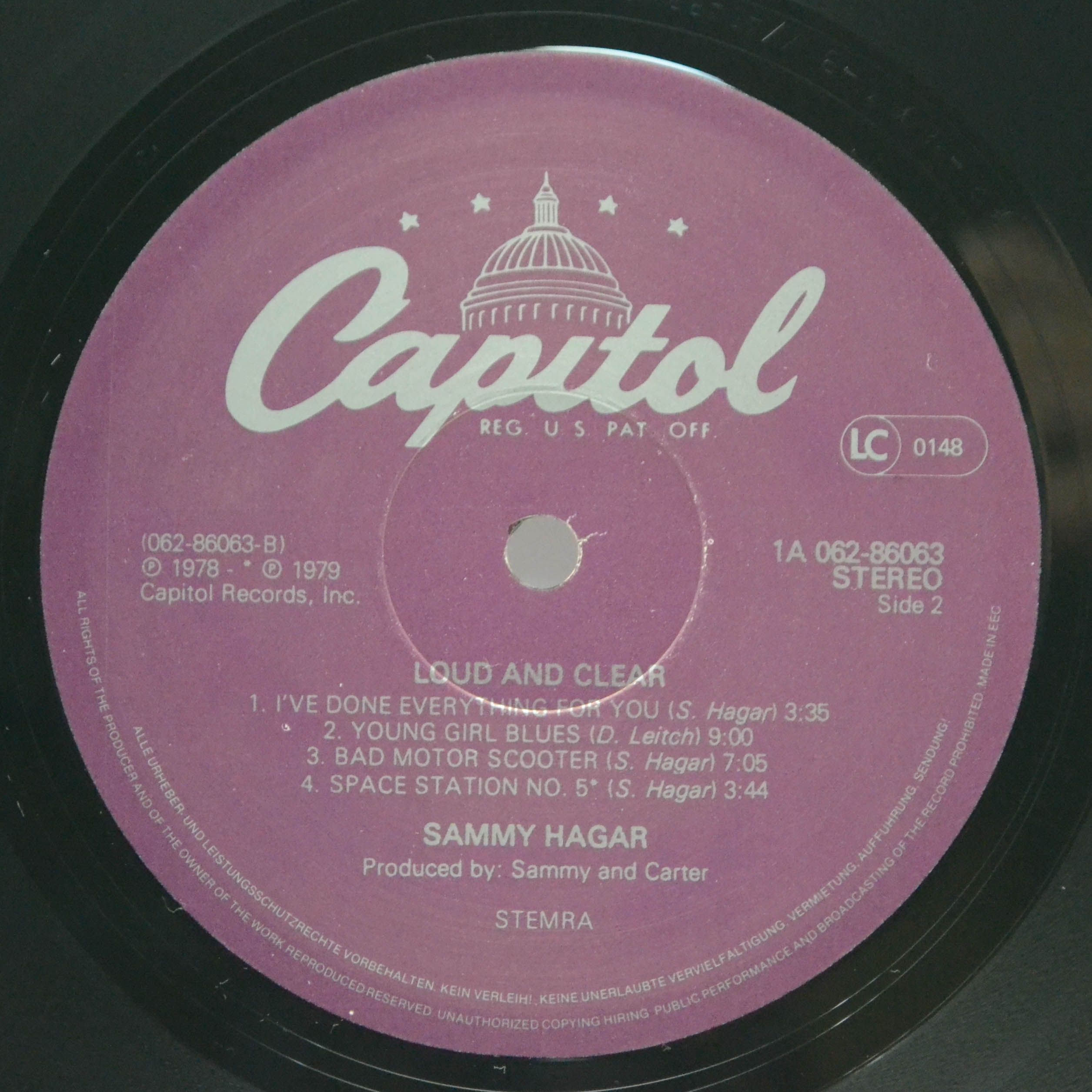Sammy Hagar — Loud And Clear, 1978