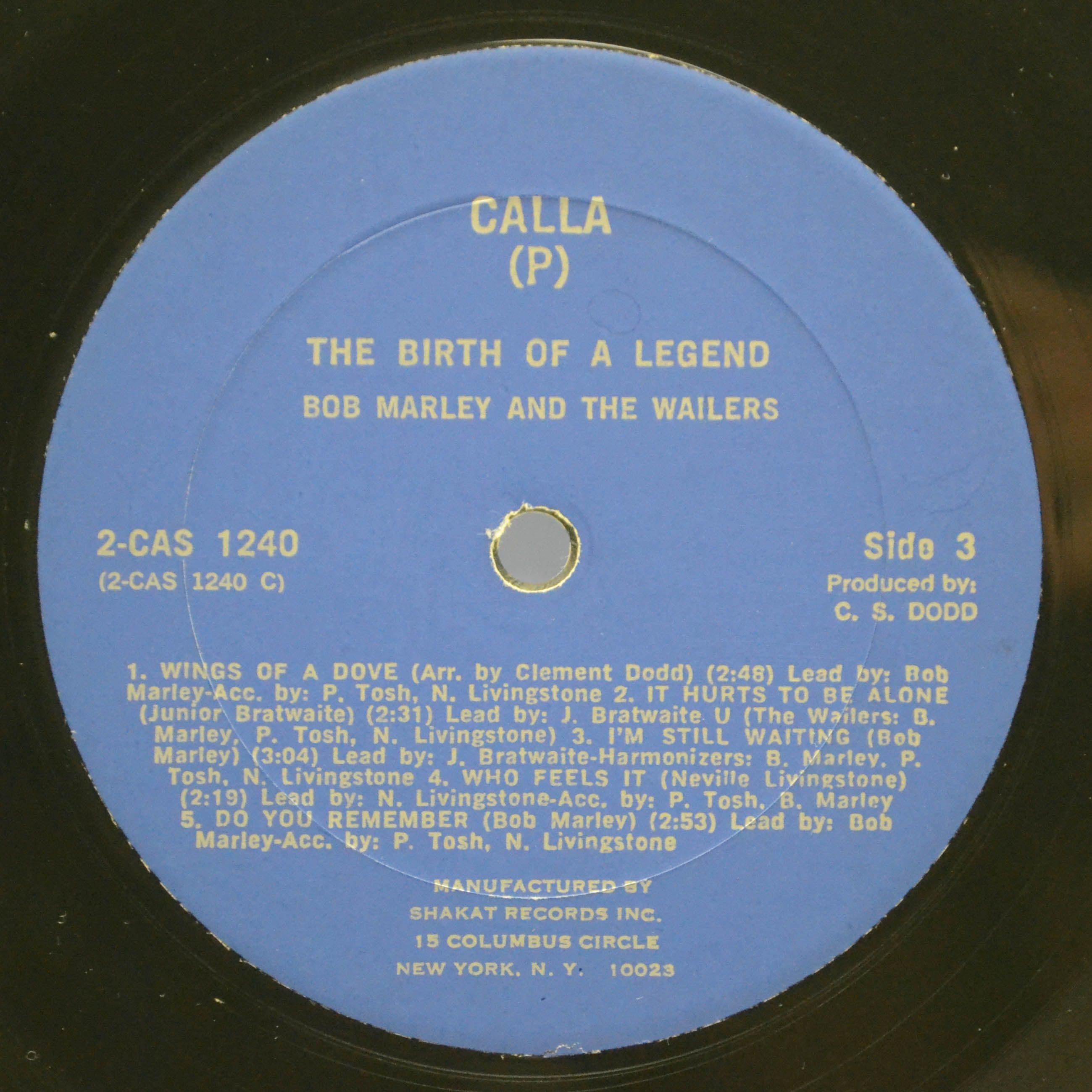 Bob Marley & The Wailers — The Birth Of A Legend (2LP, USA), 1976
