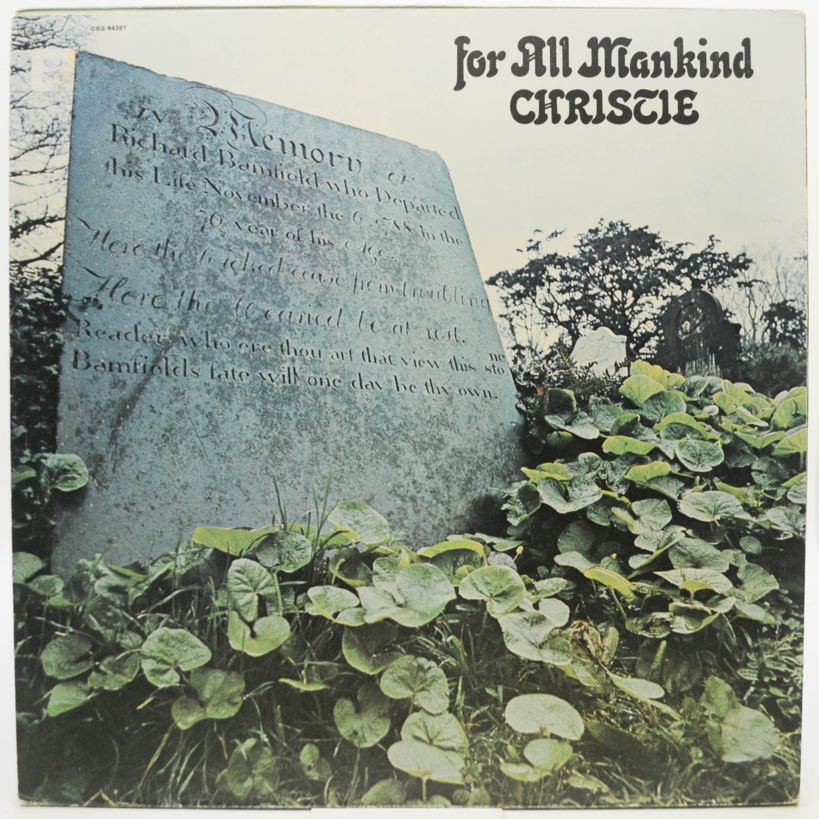 Виниловая пластинка Christie — For All Mankind (1-st, UK), 1971