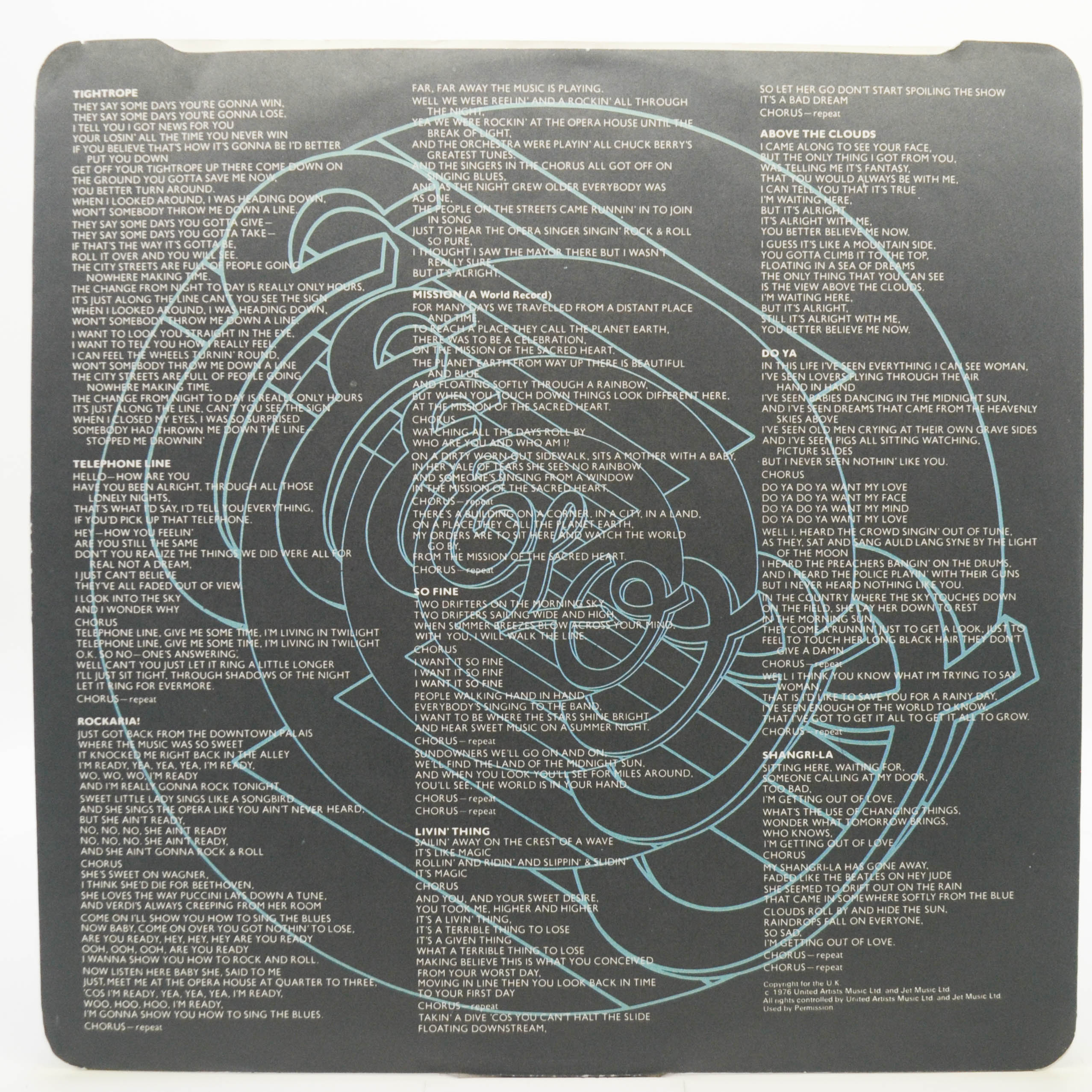 Electric Light Orchestra — A New World Record (1-st, UK), 1976