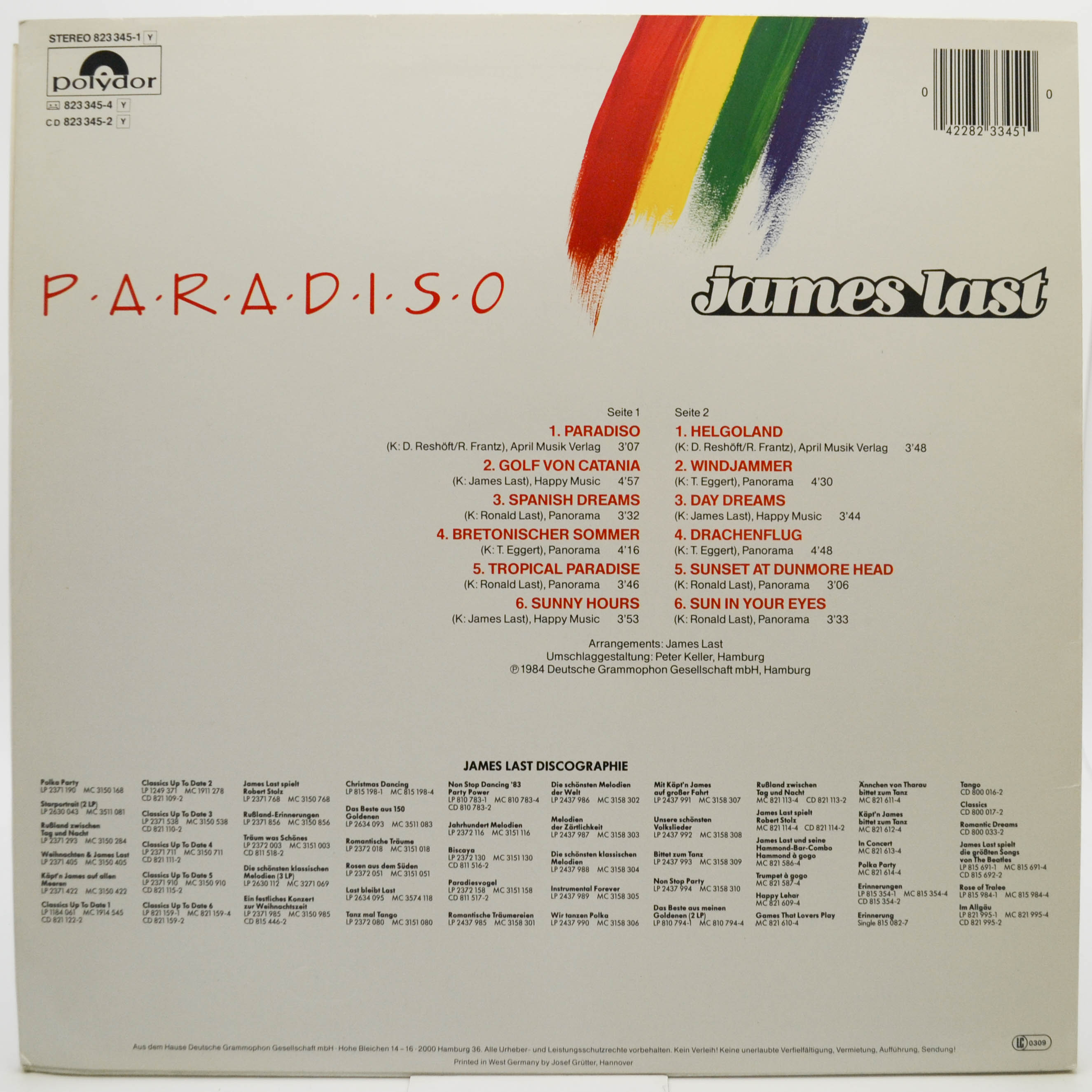 James Last — Paradiso, 1984