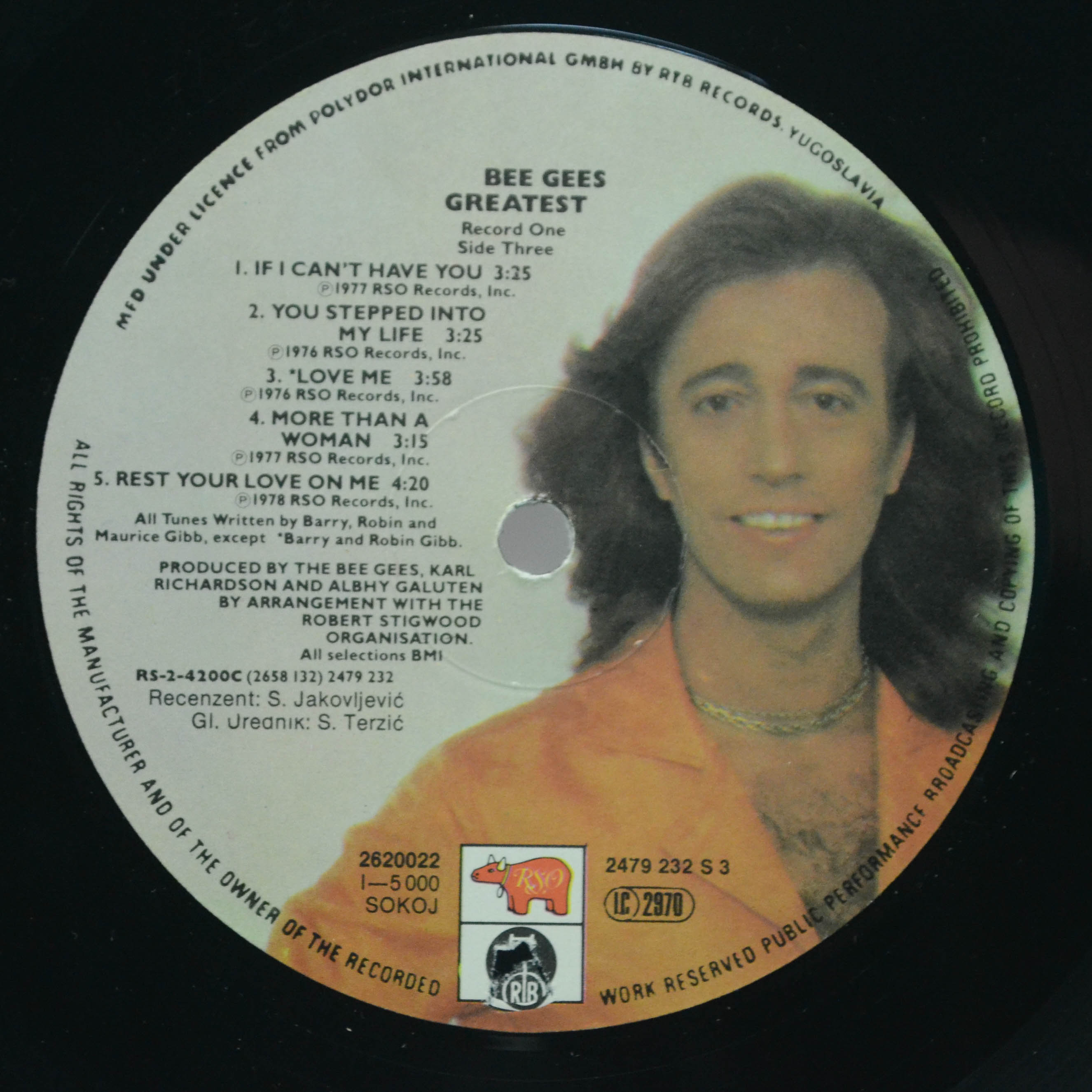 Bee Gees — Greatest (2LP), 1980