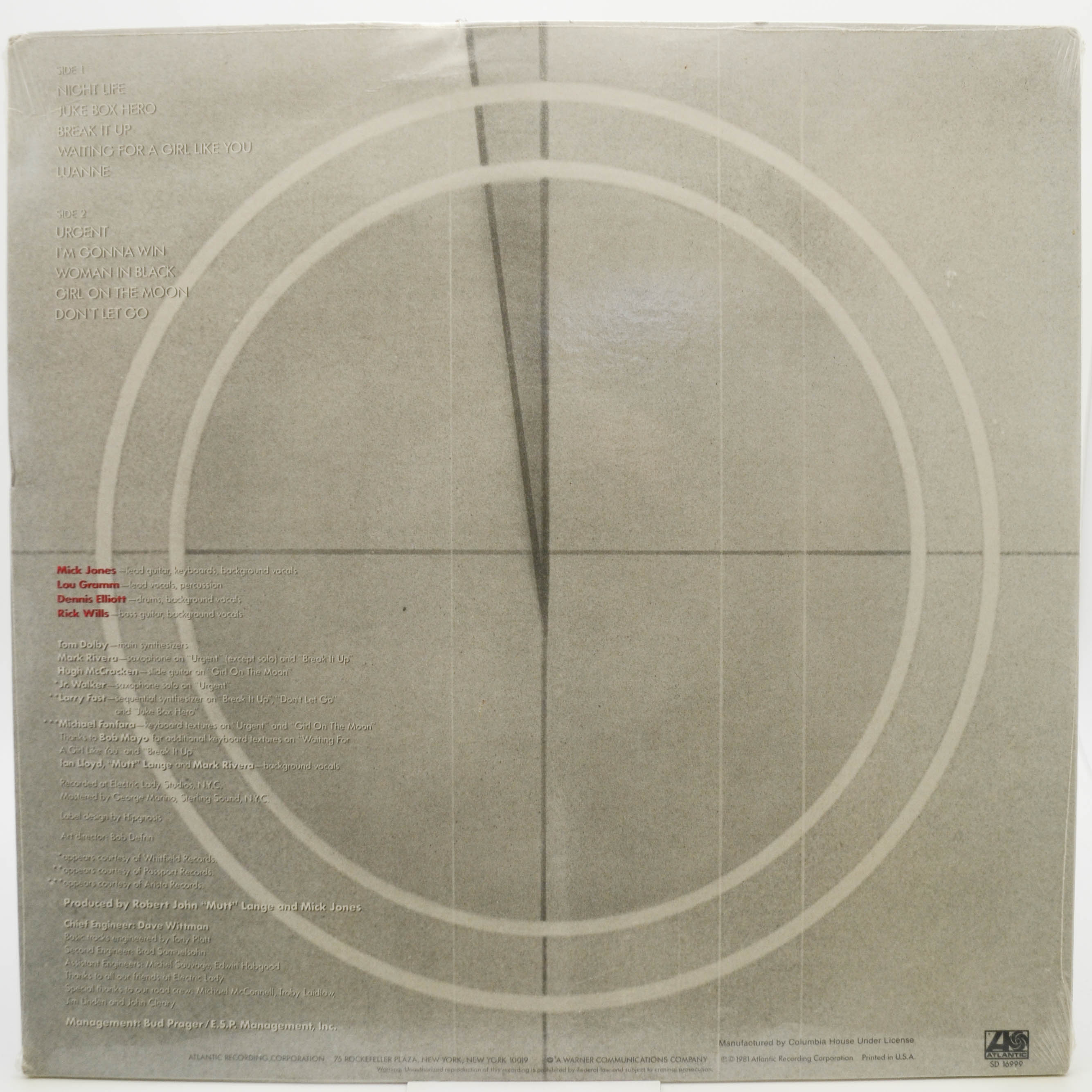 Foreigner — 4 (USA), 1981