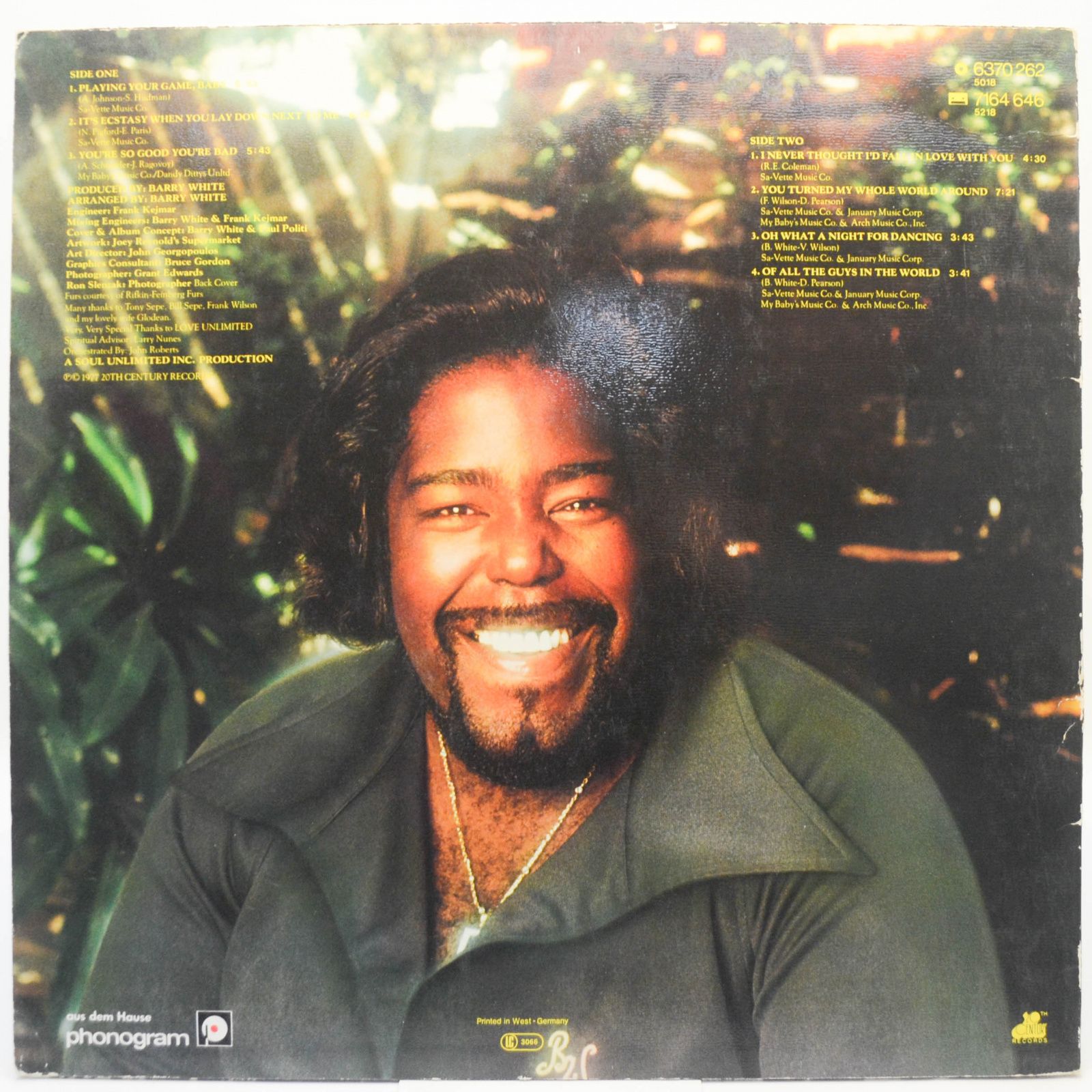 Barry White — Barry White Sings For Someone You Love, 1977