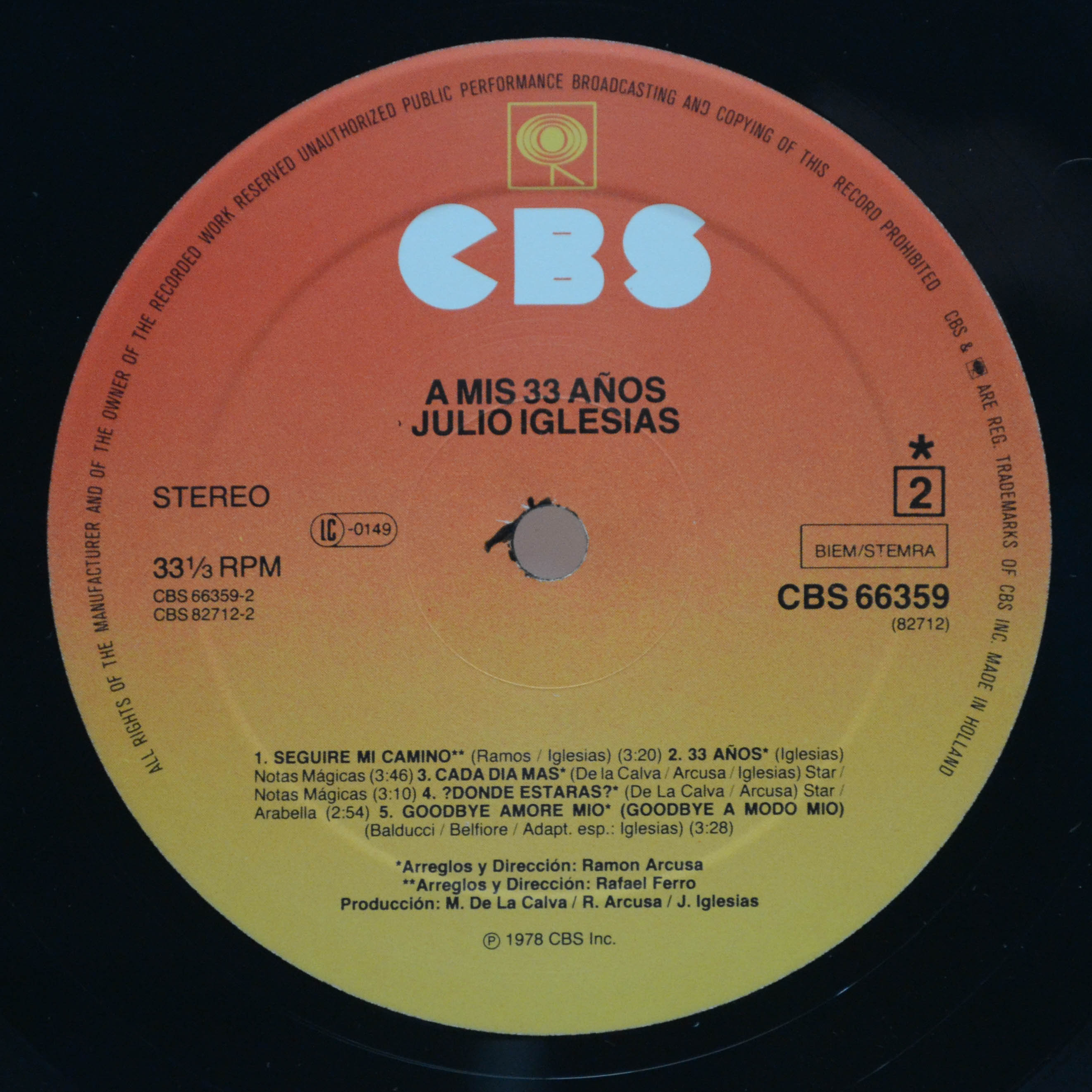 Julio Iglesias — 3 Gold Records (3LP, Box-set), 1980