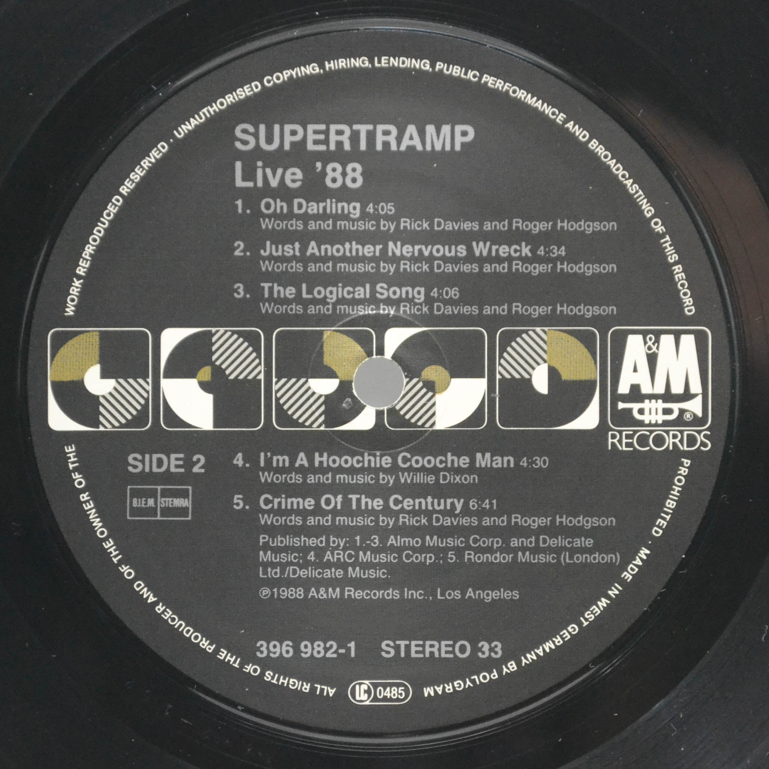 Supertramp — Live '88, 1988