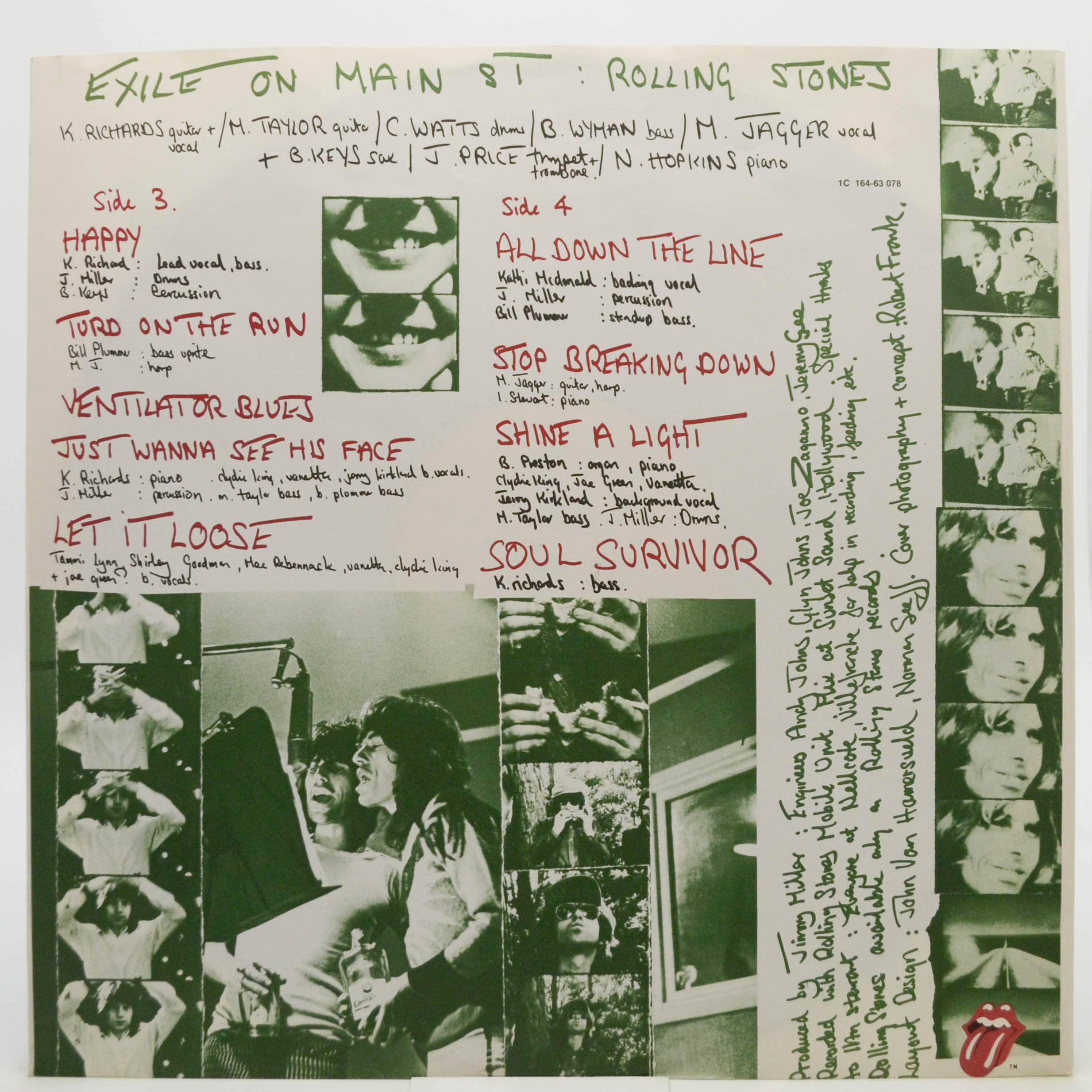 Виниловая пластинка Rolling Stones — Exile On Main St. (2LP), 1972