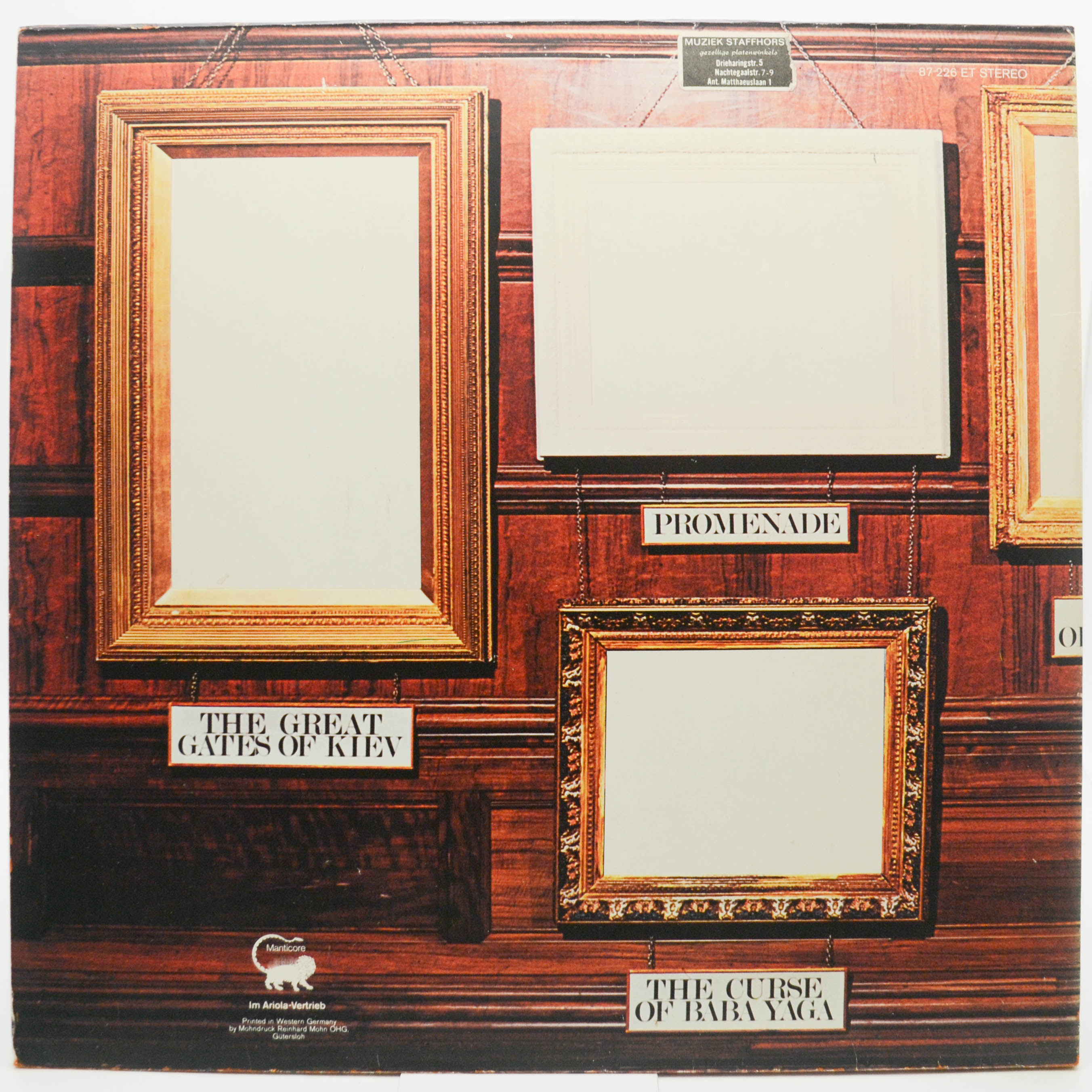 Emerson, Lake & Palmer — Pictures At An Exhibition, 1971