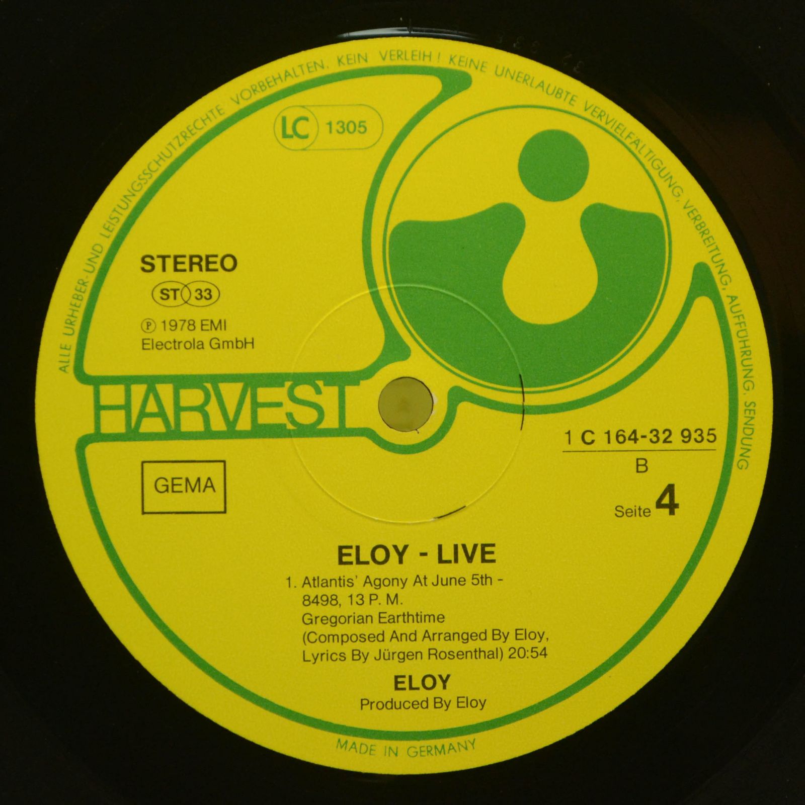 Eloy — Live (2LP), 1978