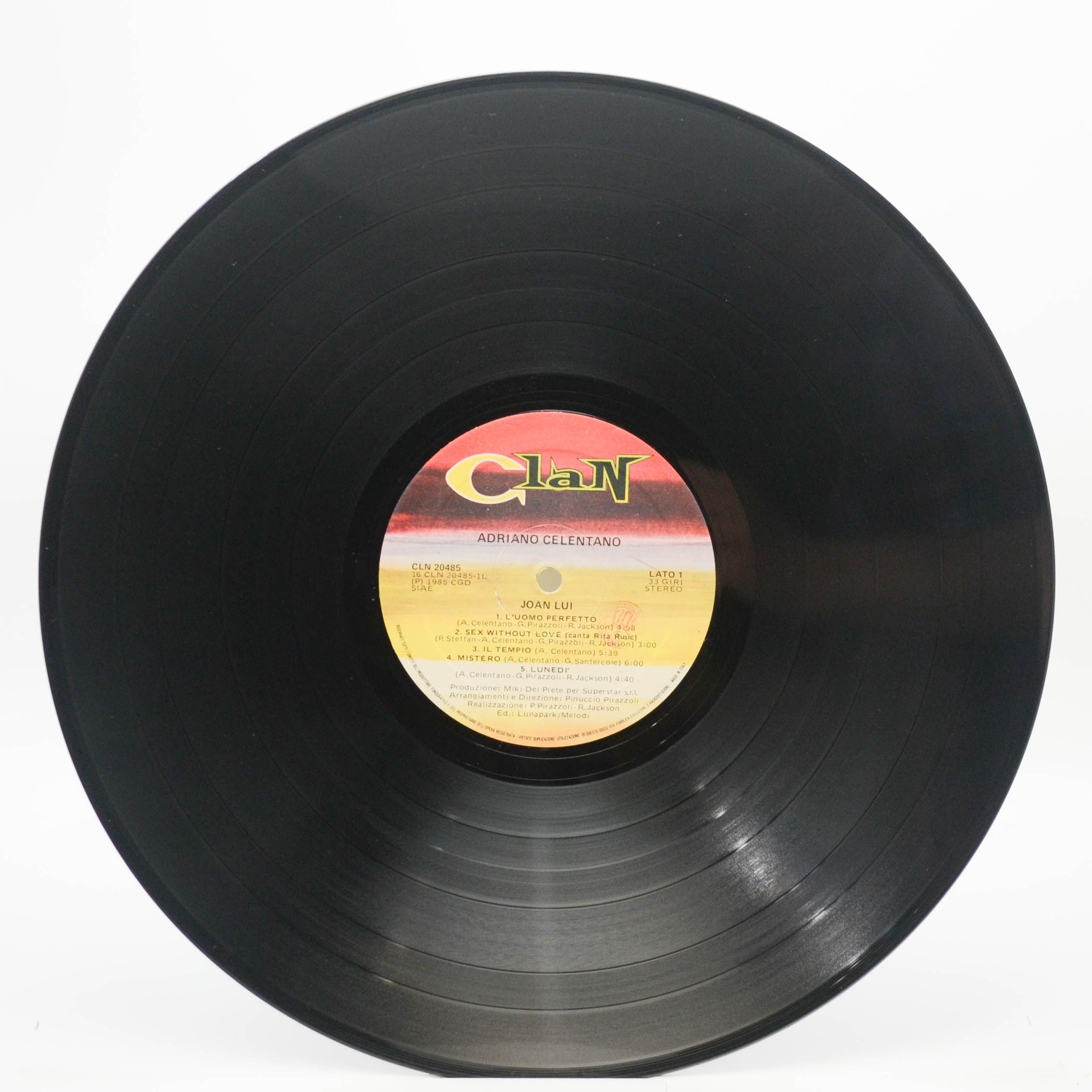 Adriano Celentano — Joan Lui (1-st, Italy, Clan, poster), 1985