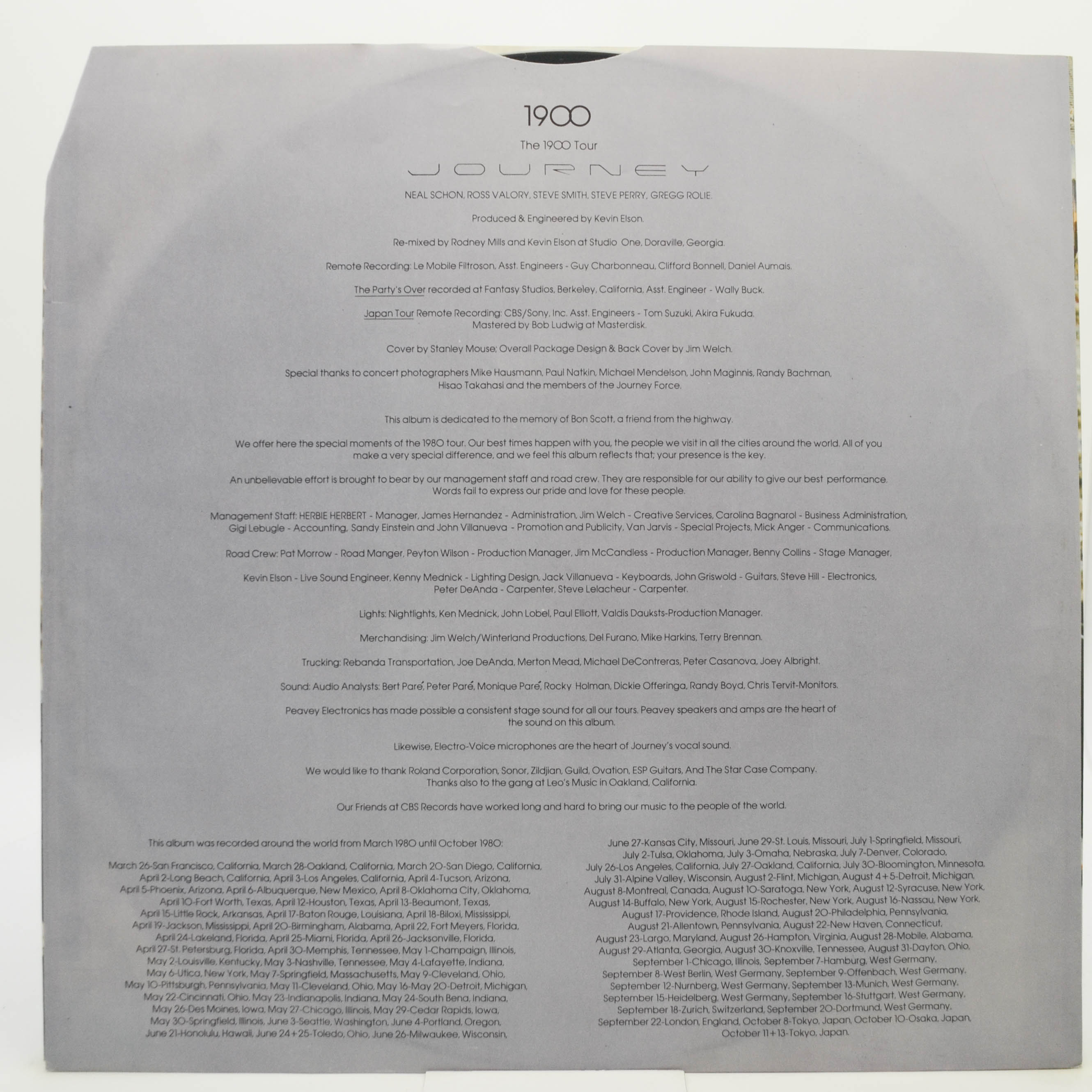 Journey — Captured (2LP), 1981