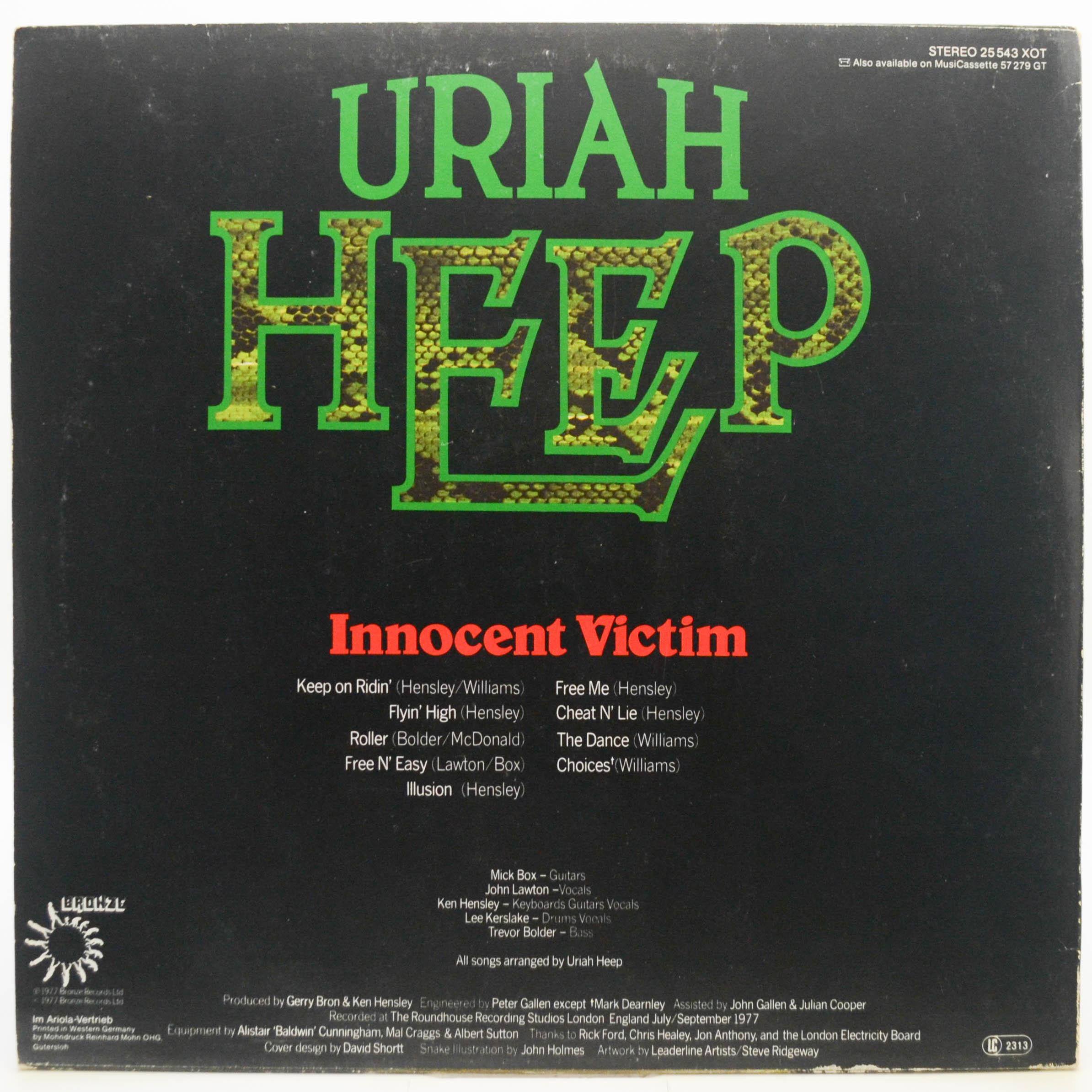 Виниловая пластинка Uriah Heep — Innocent Victim, 1977