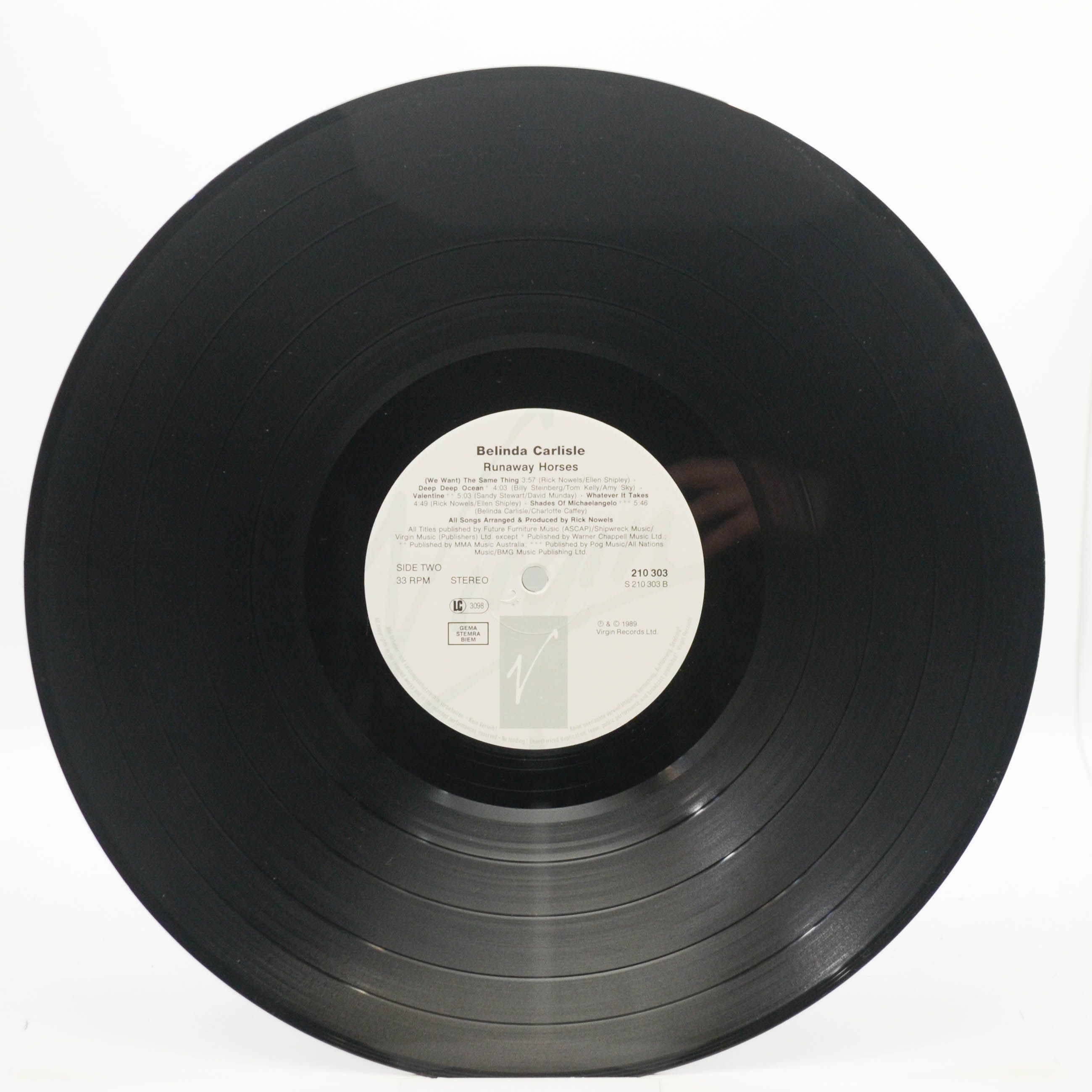 Belinda Carlisle — Runaway Horses, 1989