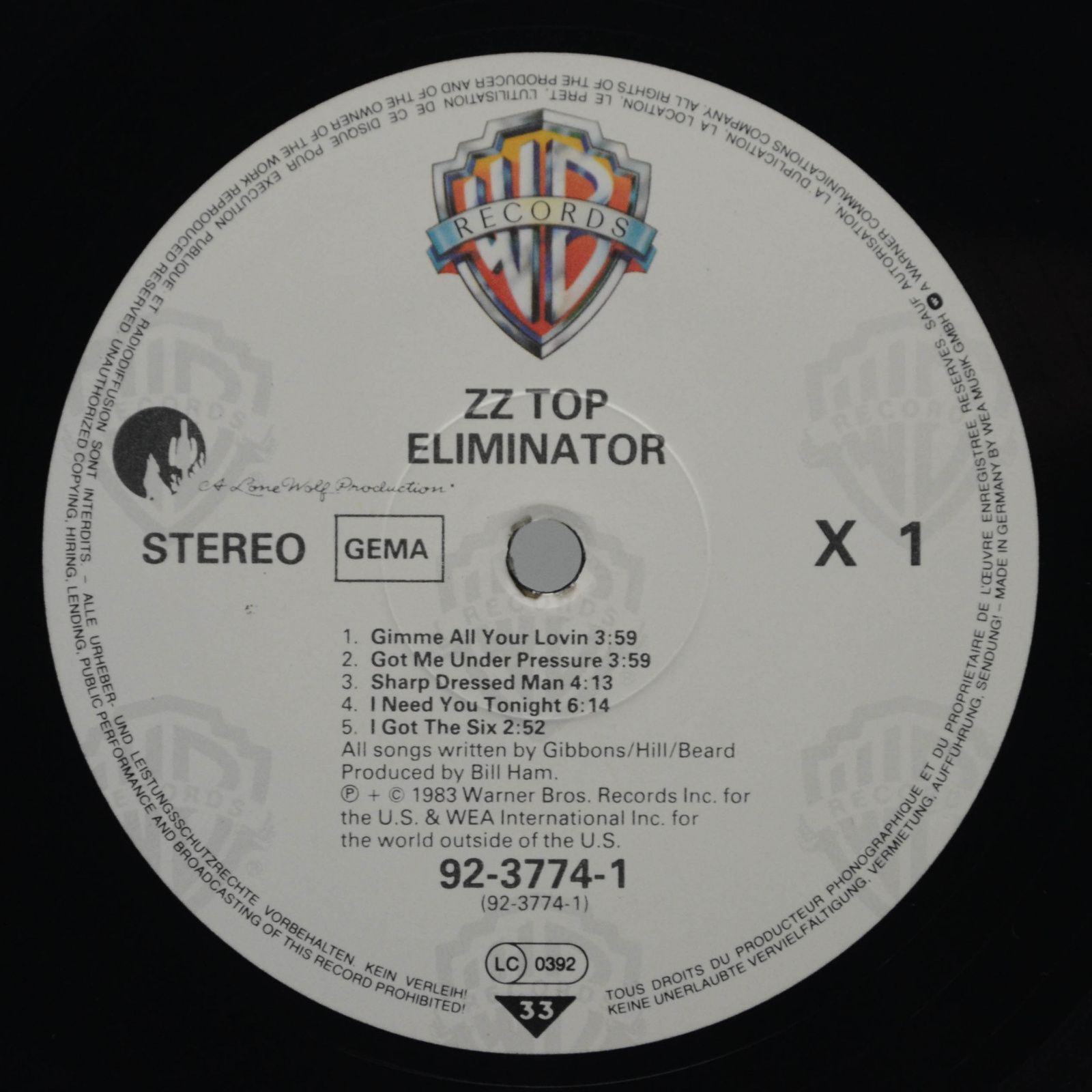 ZZ Top — Eliminator, 1983