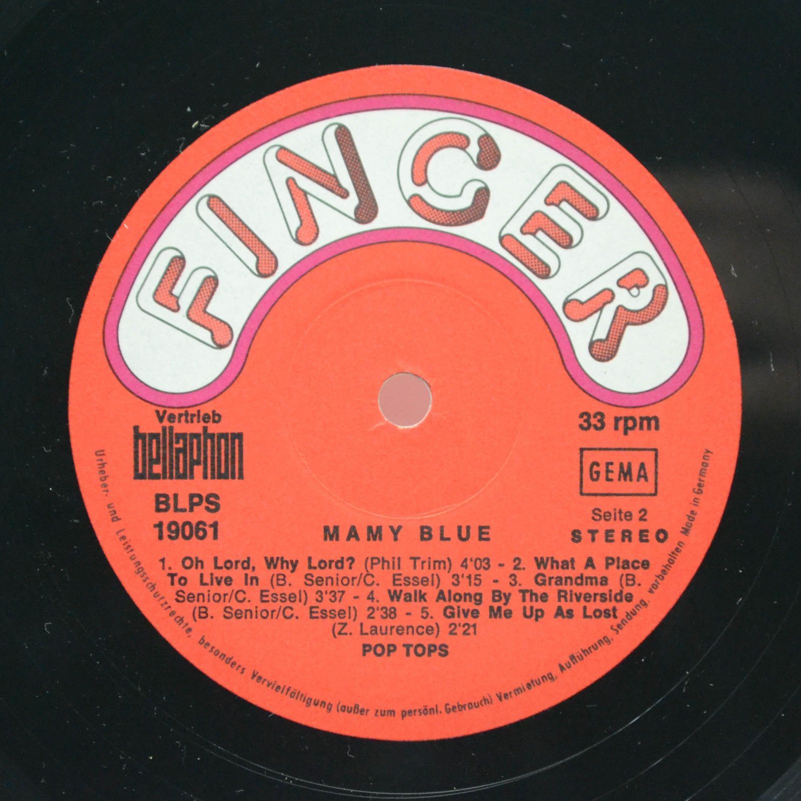 Pop Tops — Mamy Blue, 1971