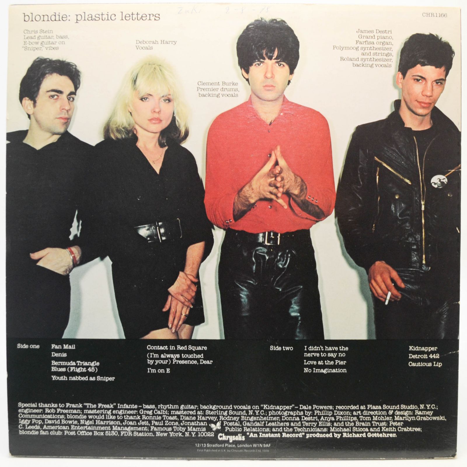 Blondie — Plastic Letters (UK), 1978