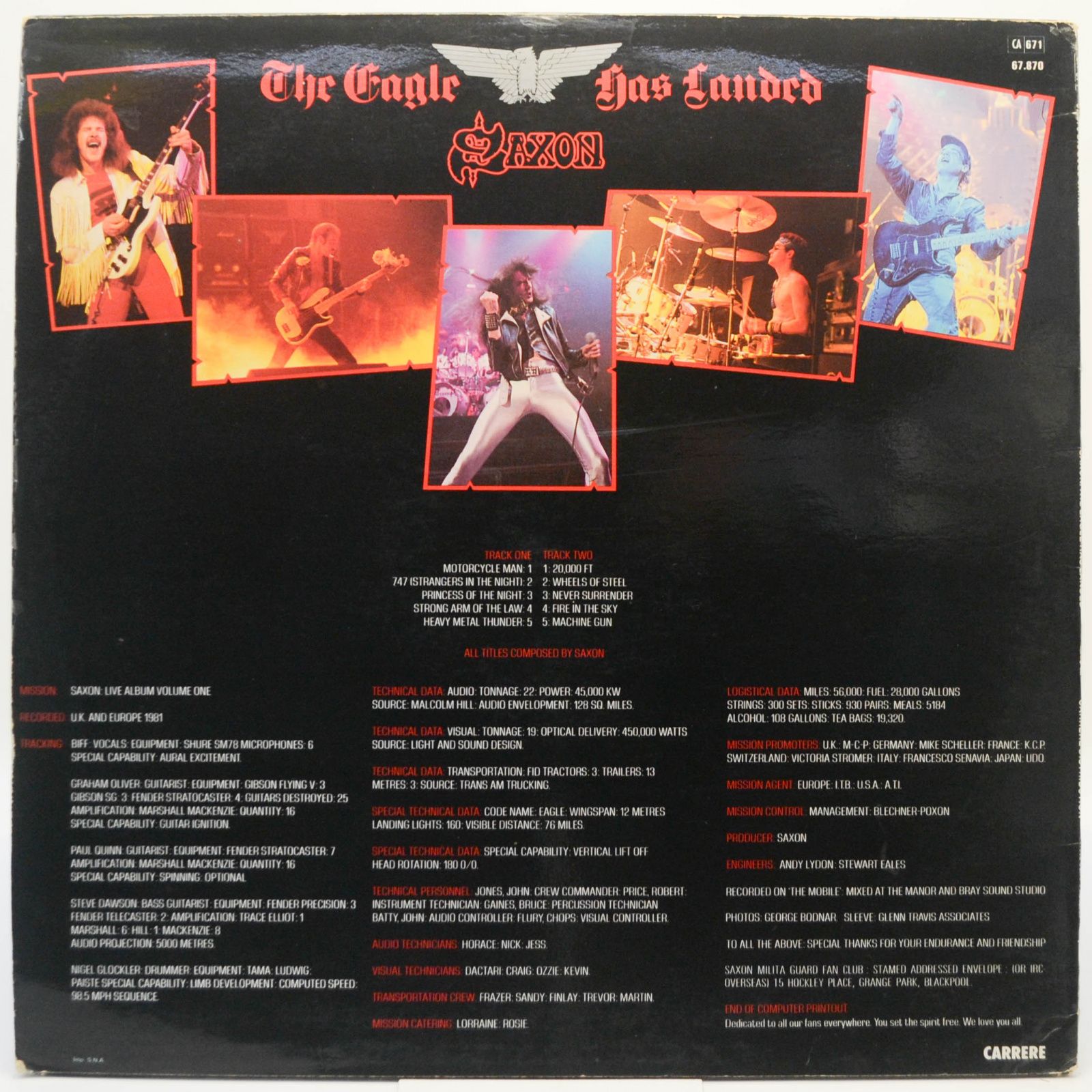Saxon — The Eagle Has Landed (Live), 1982