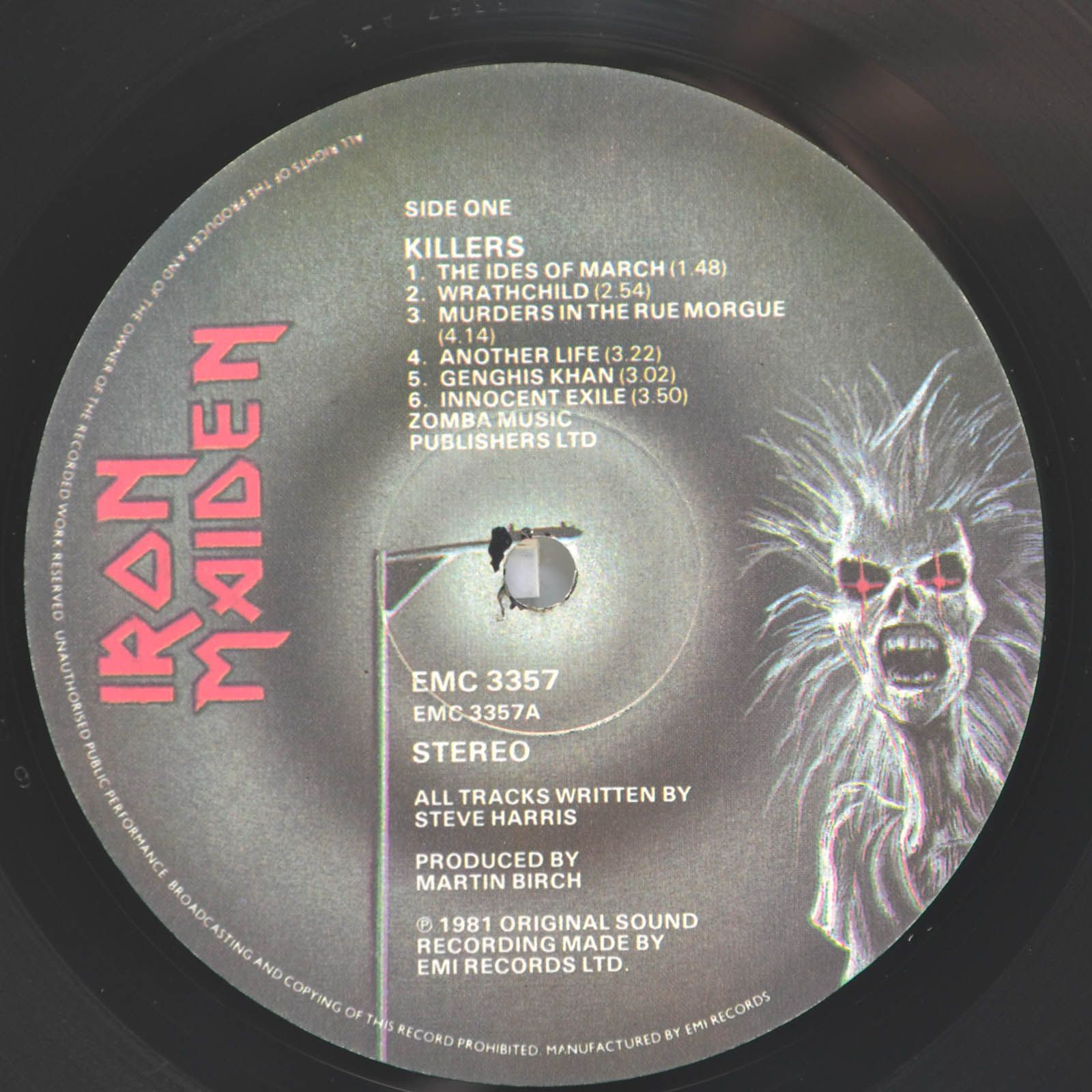Iron Maiden — Killers (1-st, UK), 1981