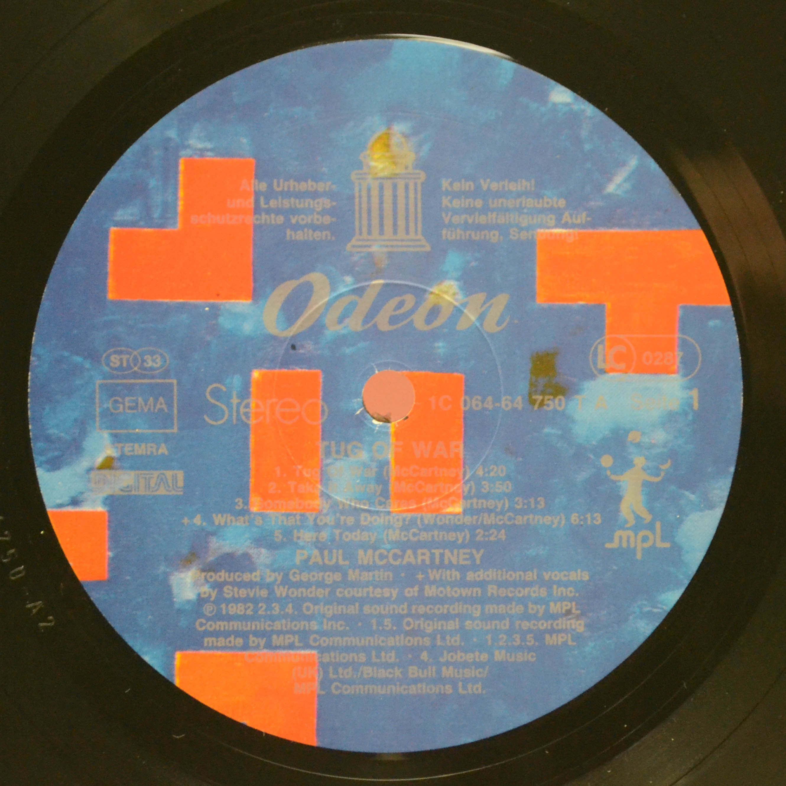 Paul McCartney — Tug Of War, 1982