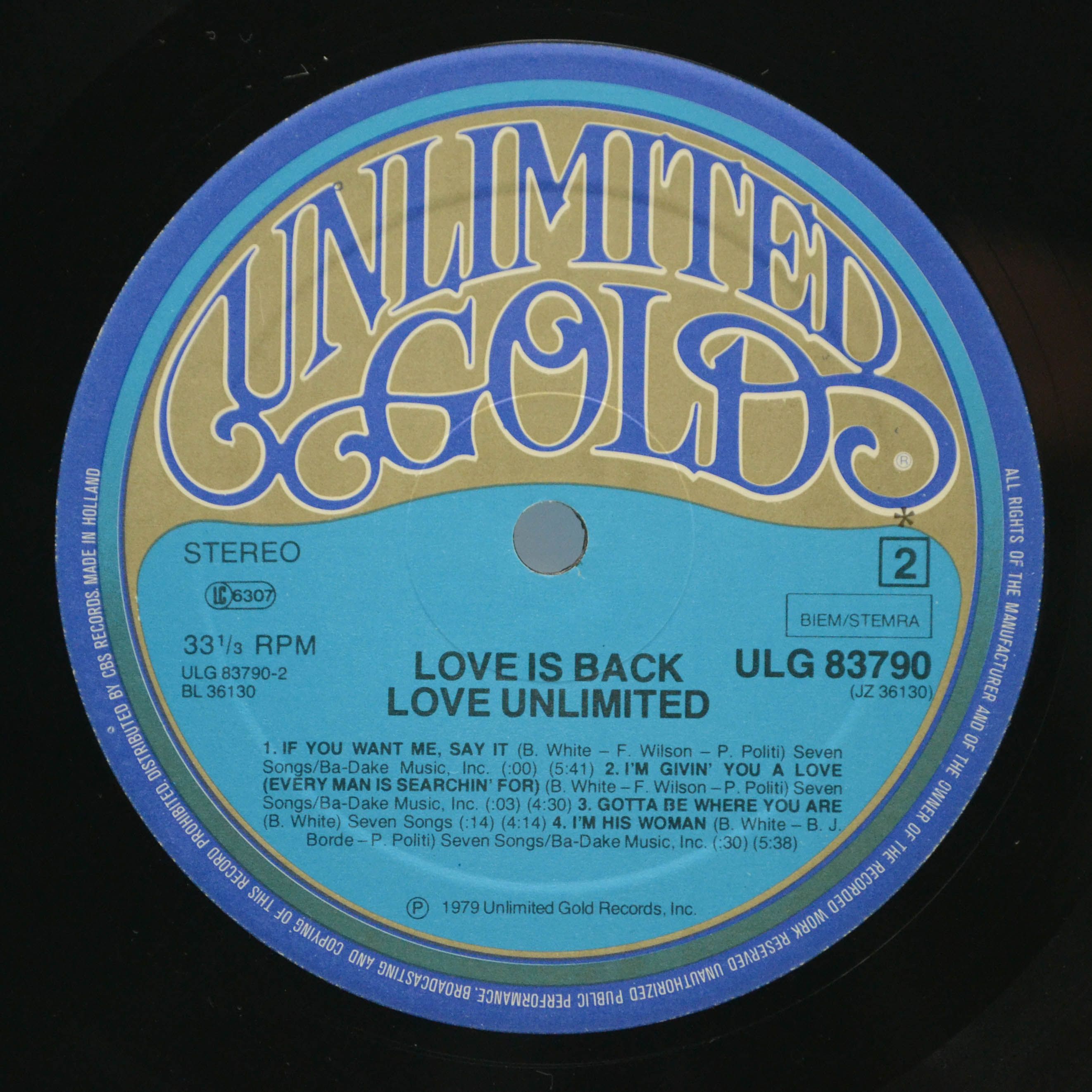 Love Unlimited — Love Is Back, 1979