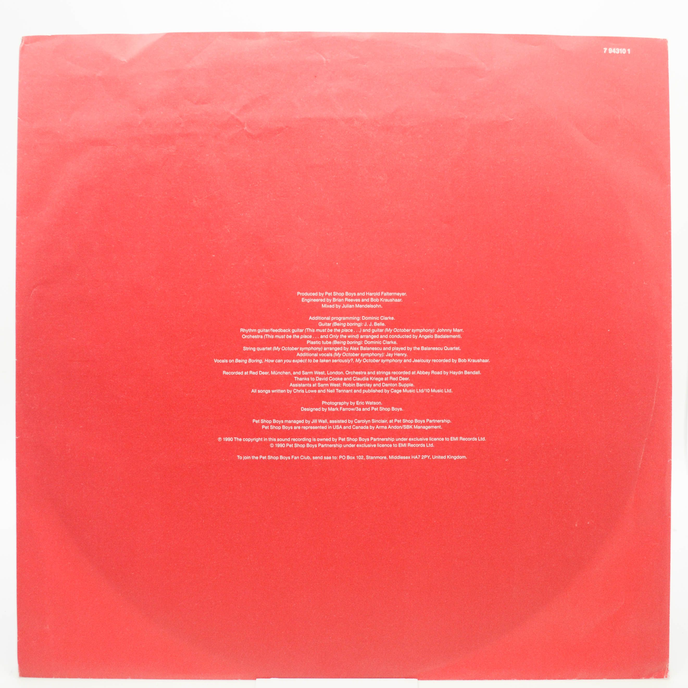 Pet Shop Boys — Behaviour, 1990