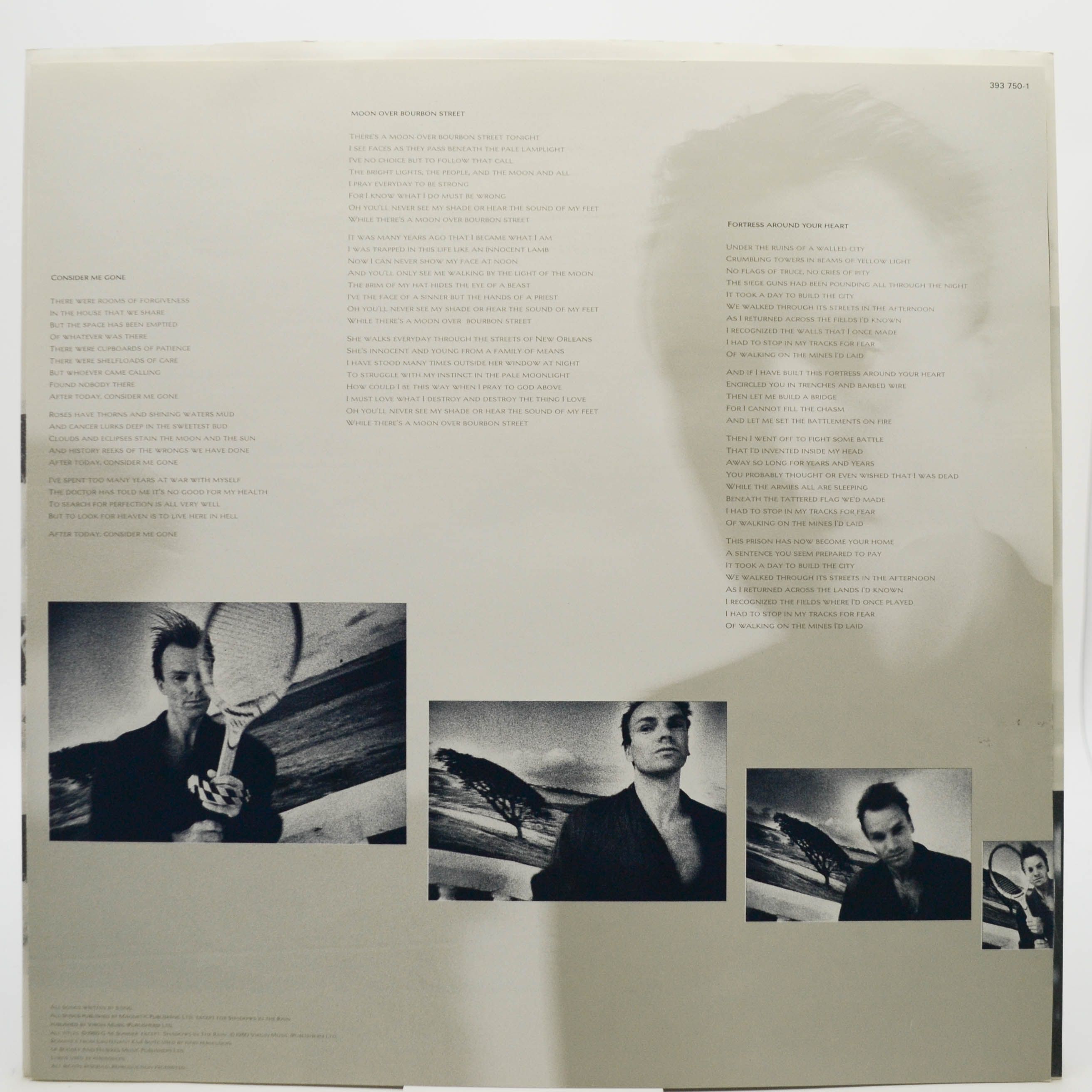 Sting — The Dream Of The Blue Turtles, 1985