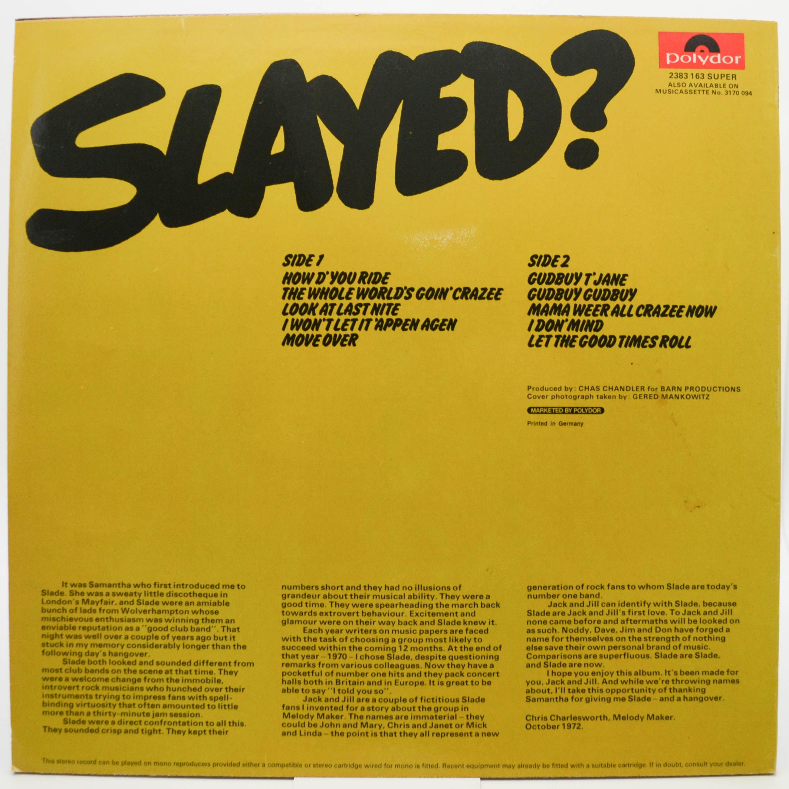 Slade — Slayed? (1-st, UK), 1972