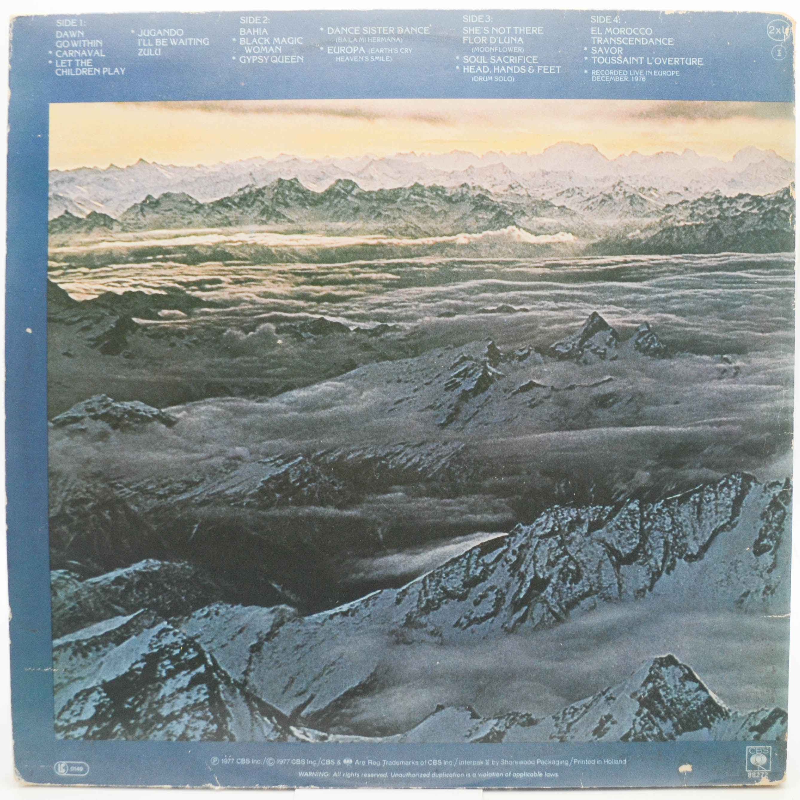 Santana — Moonflower (2LP), 1977