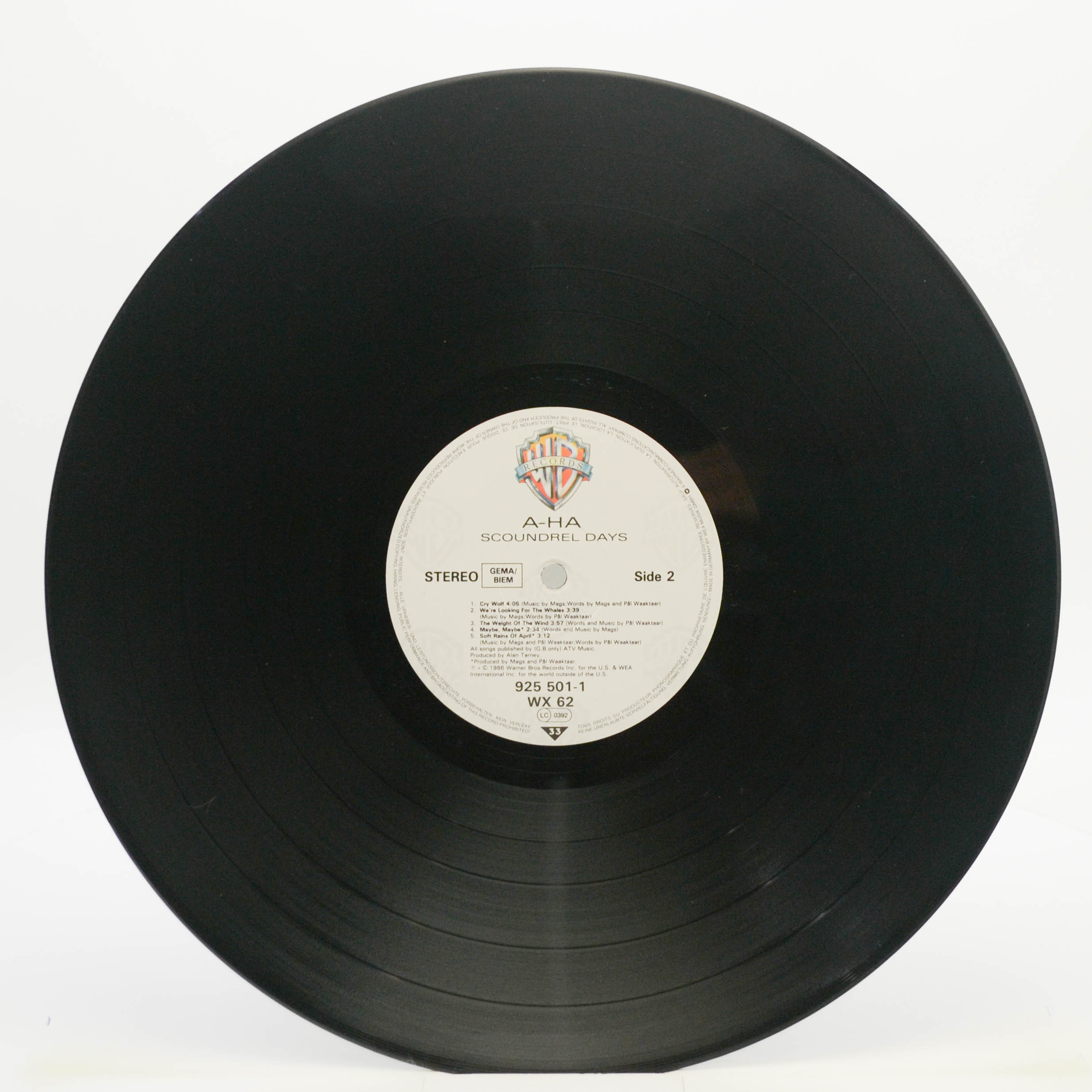Виниловая пластинка a-ha — Scoundrel Days, 1986