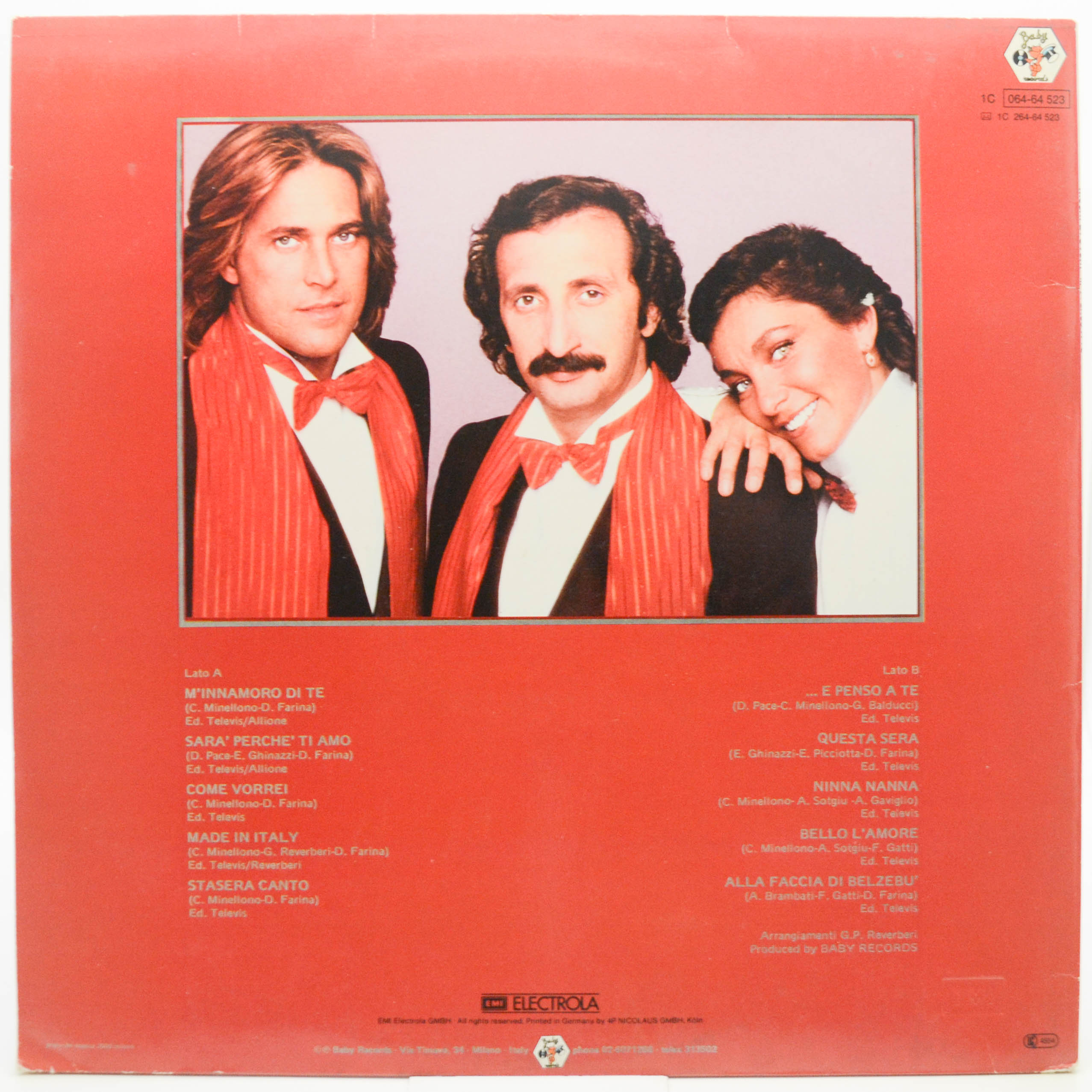 Ricchi E Poveri — ...E Penso A Te, 1981