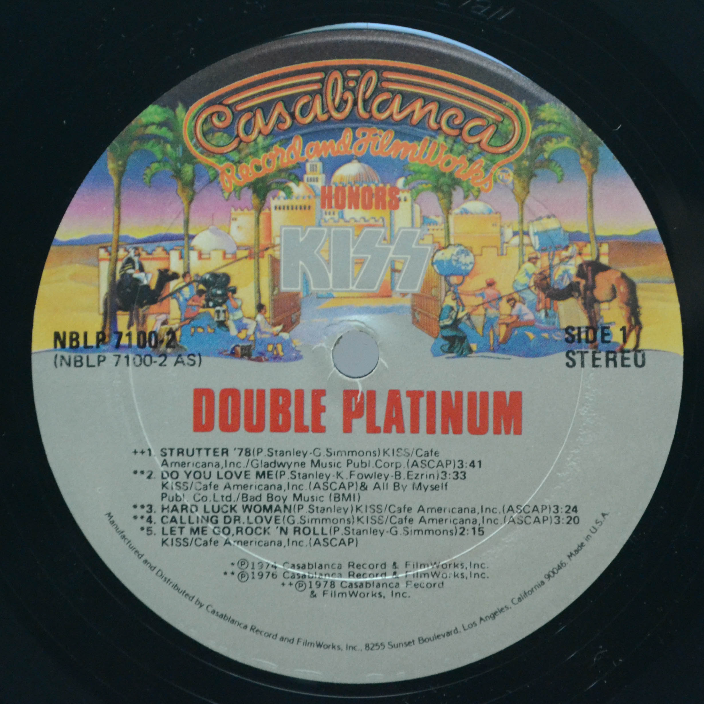Виниловая пластинка Kiss — Double Platinum (2LP, 1-st, USA), 1978