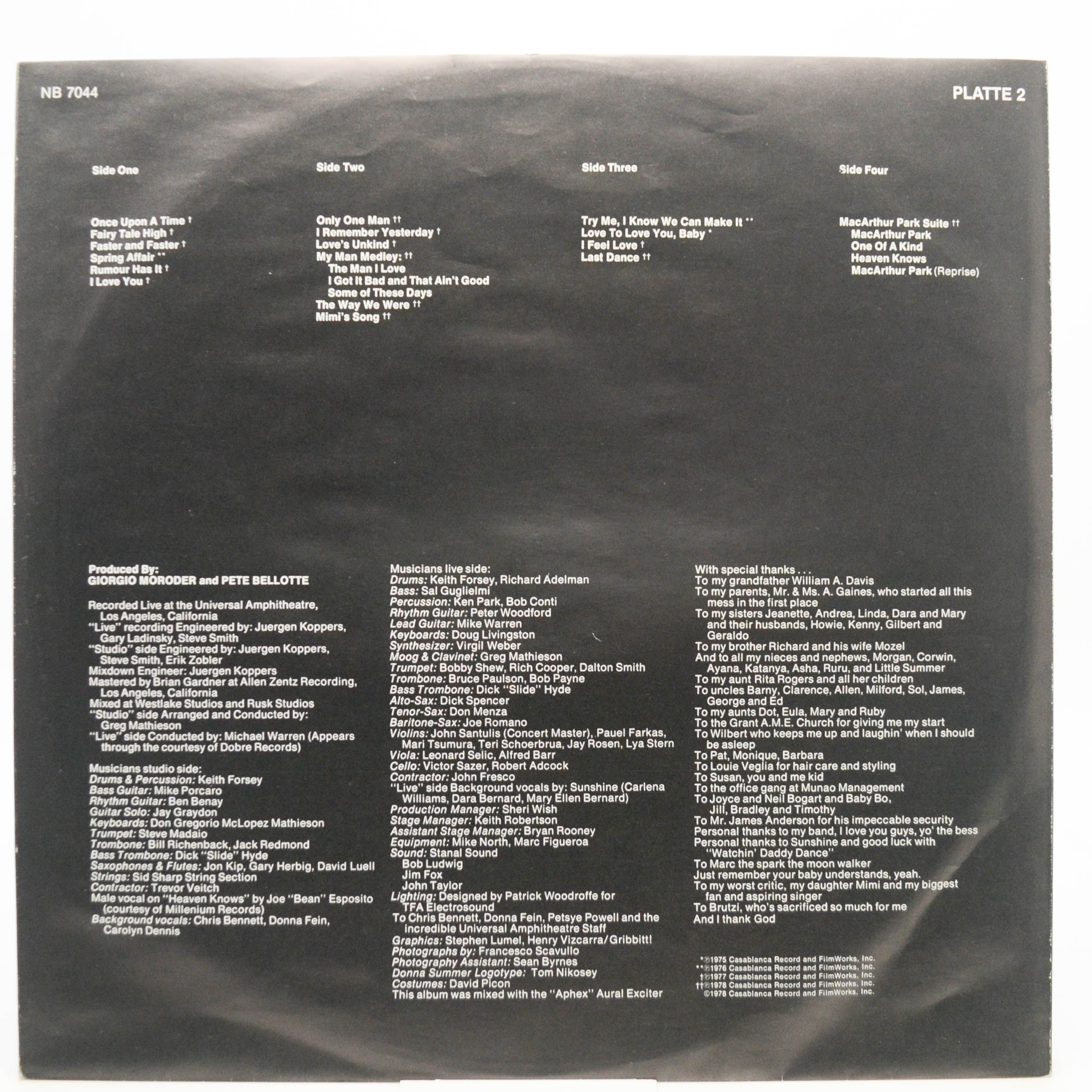 Donna Summer — Live And More (2LP), 1978