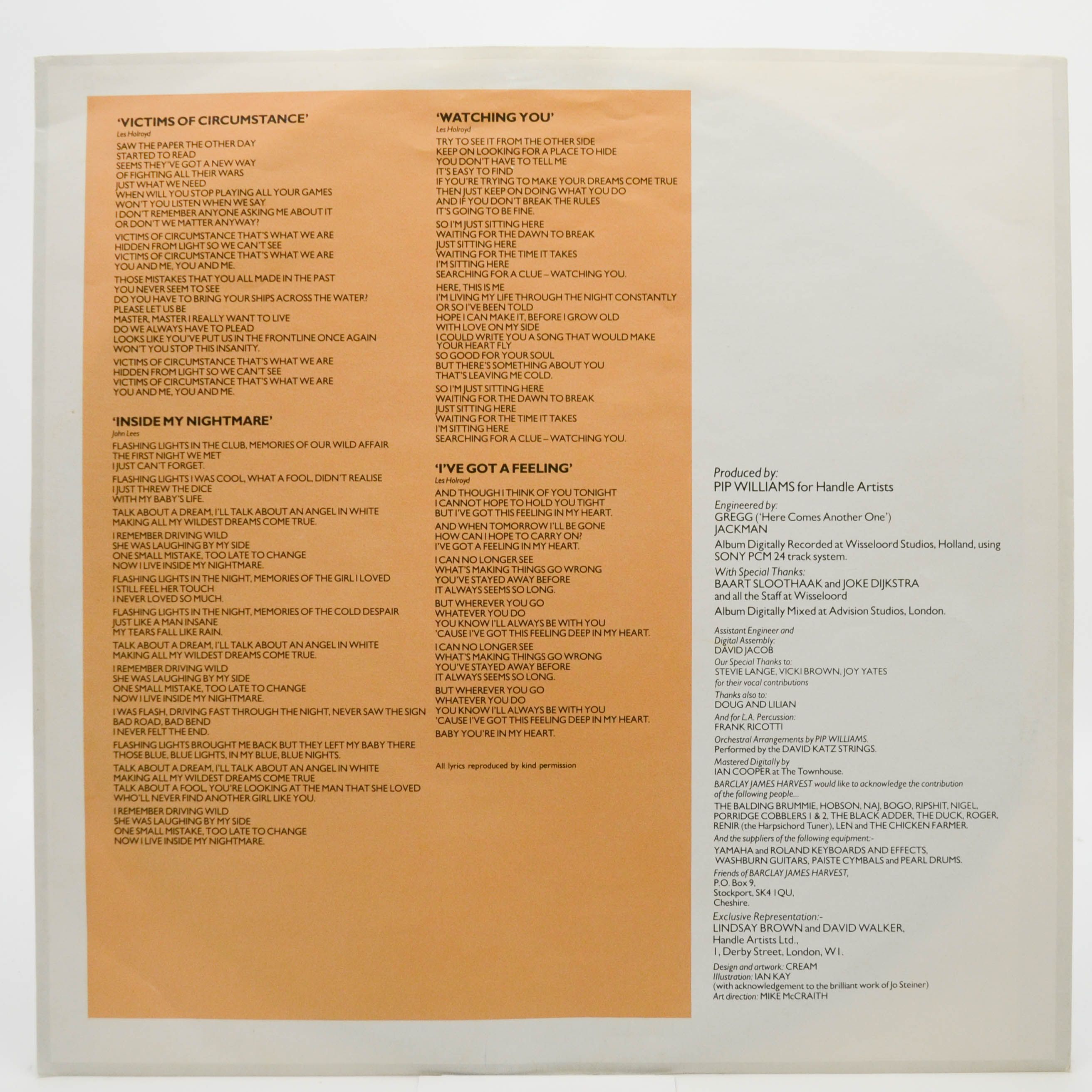 Barclay James Harvest — Victims Of Circumstance, 1984