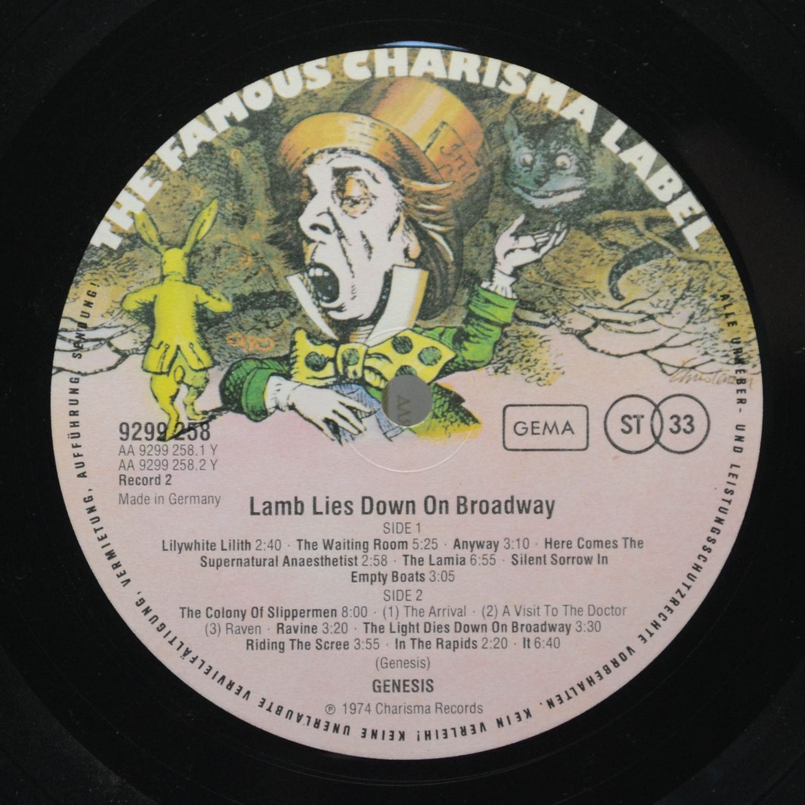 Genesis — The Lamb Lies Down On Broadway (2LP), 1974