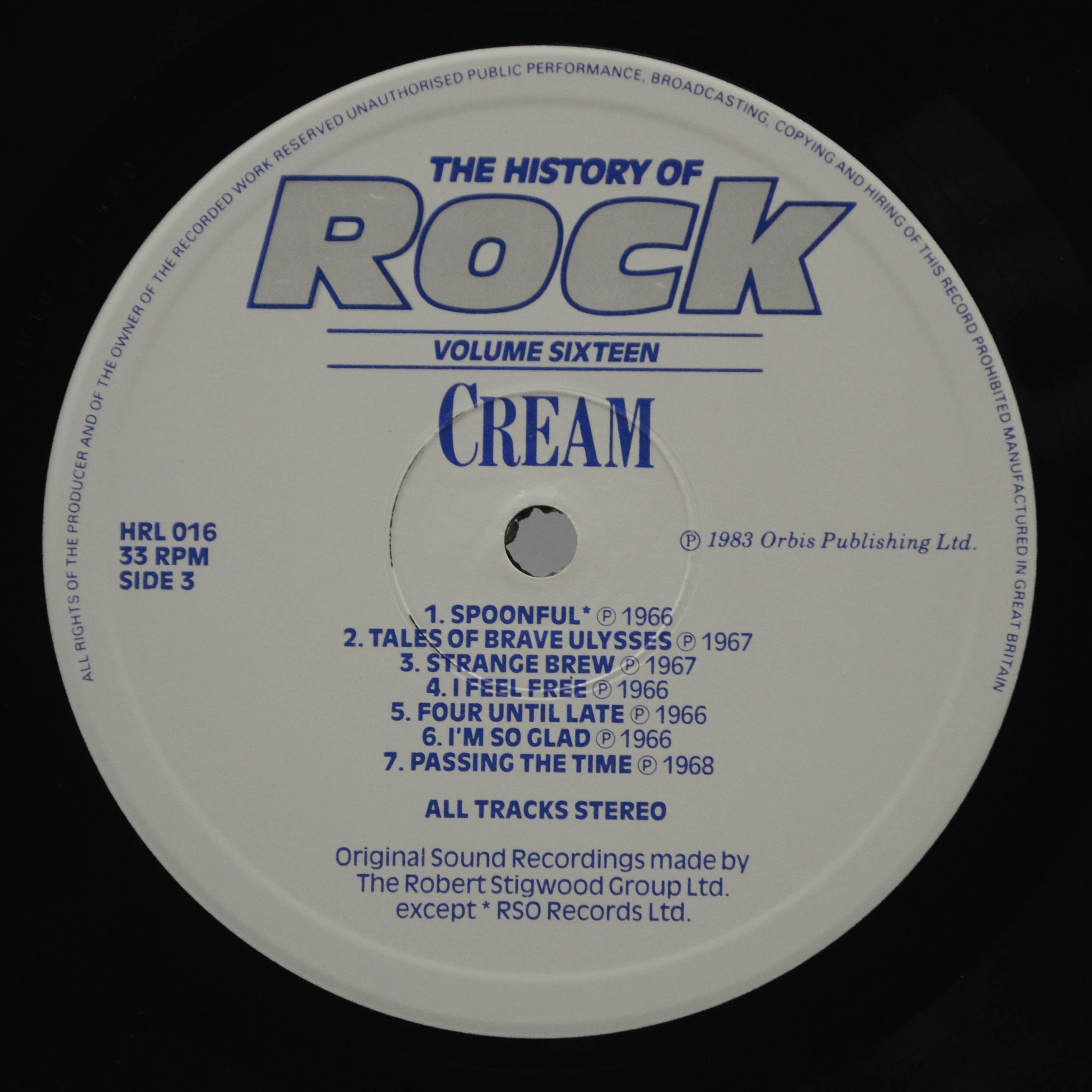 Jimi Hendrix / Cream — The History Of Rock (Volume Sixteen) (2LP, UK), 1983