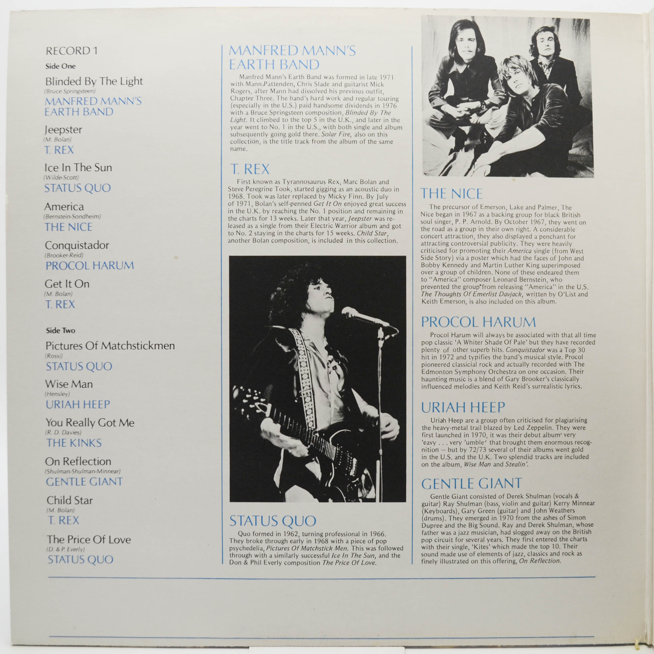 Various — Rock Legends (2LP), 1980