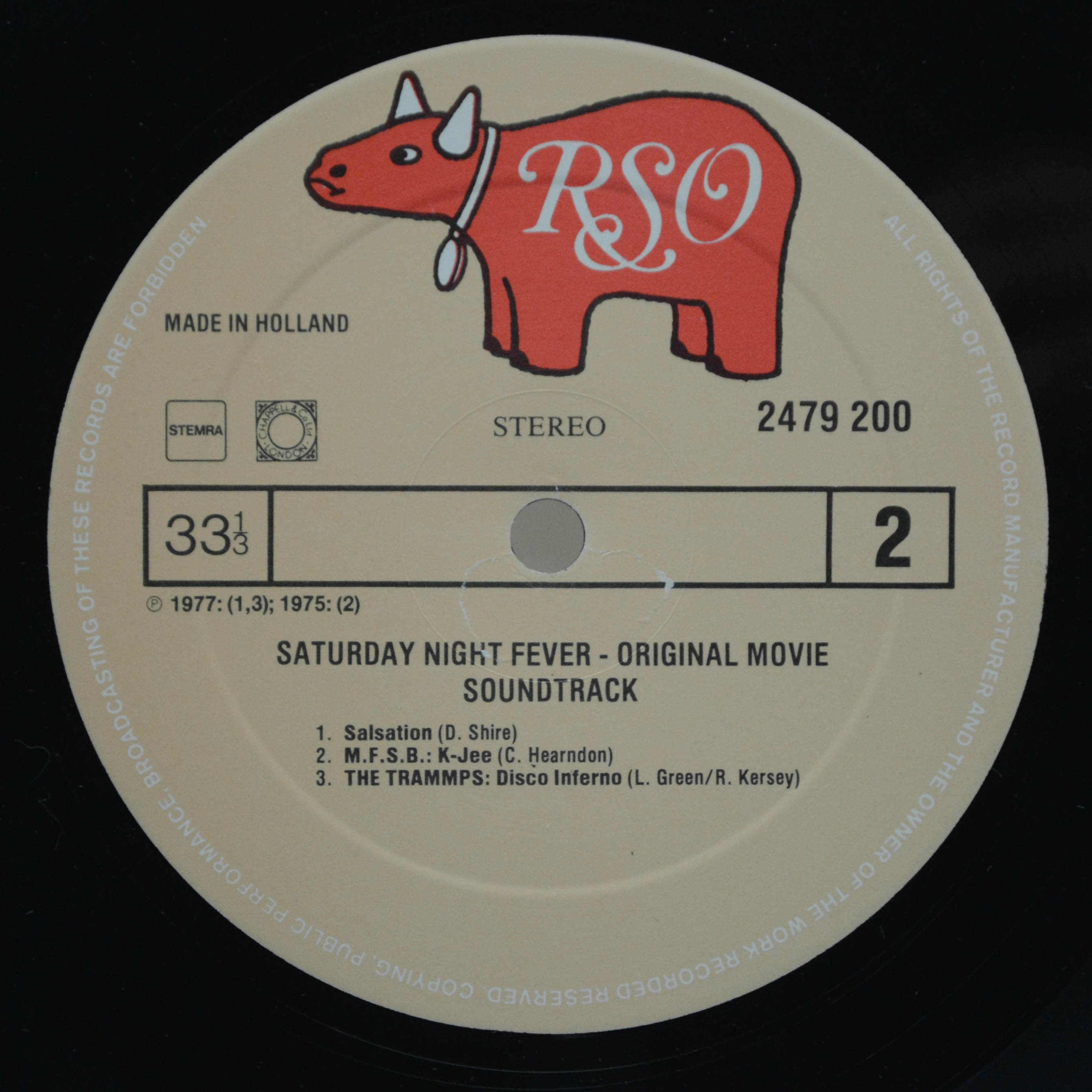 Various — Saturday Night Fever (The Original Movie Sound Track) (2LP), 1977