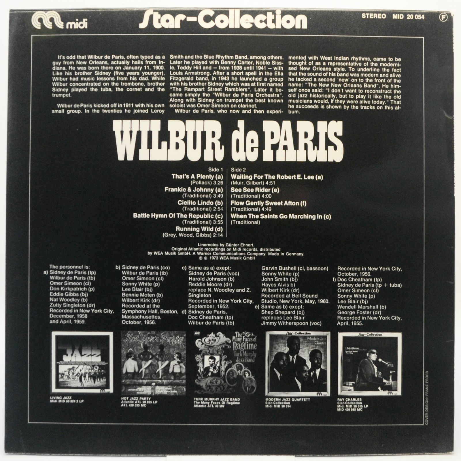 Wilbur De Paris — Star-Collection Wilbur De Paris, 1973