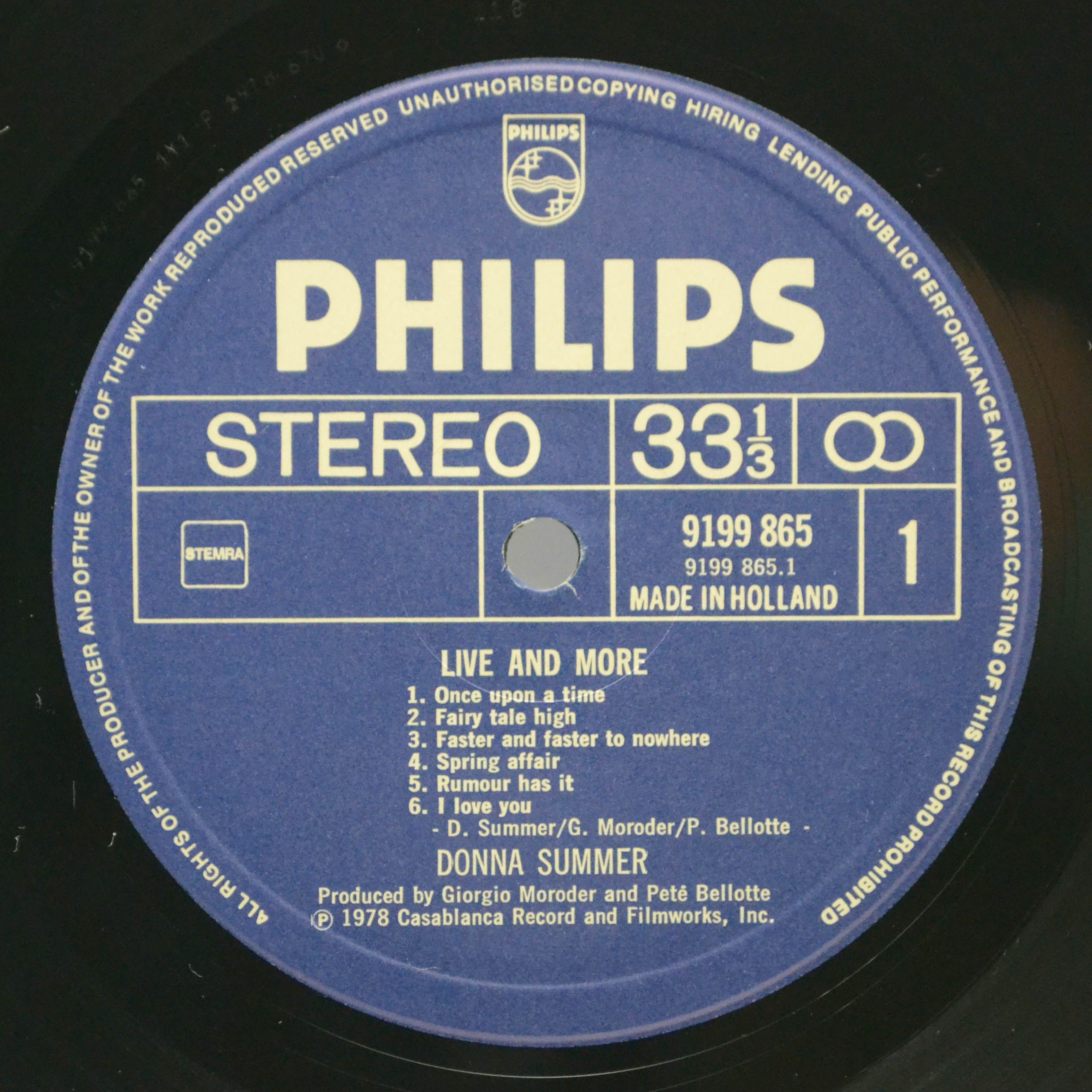 Donna Summer — Live And More (2LP), 1978