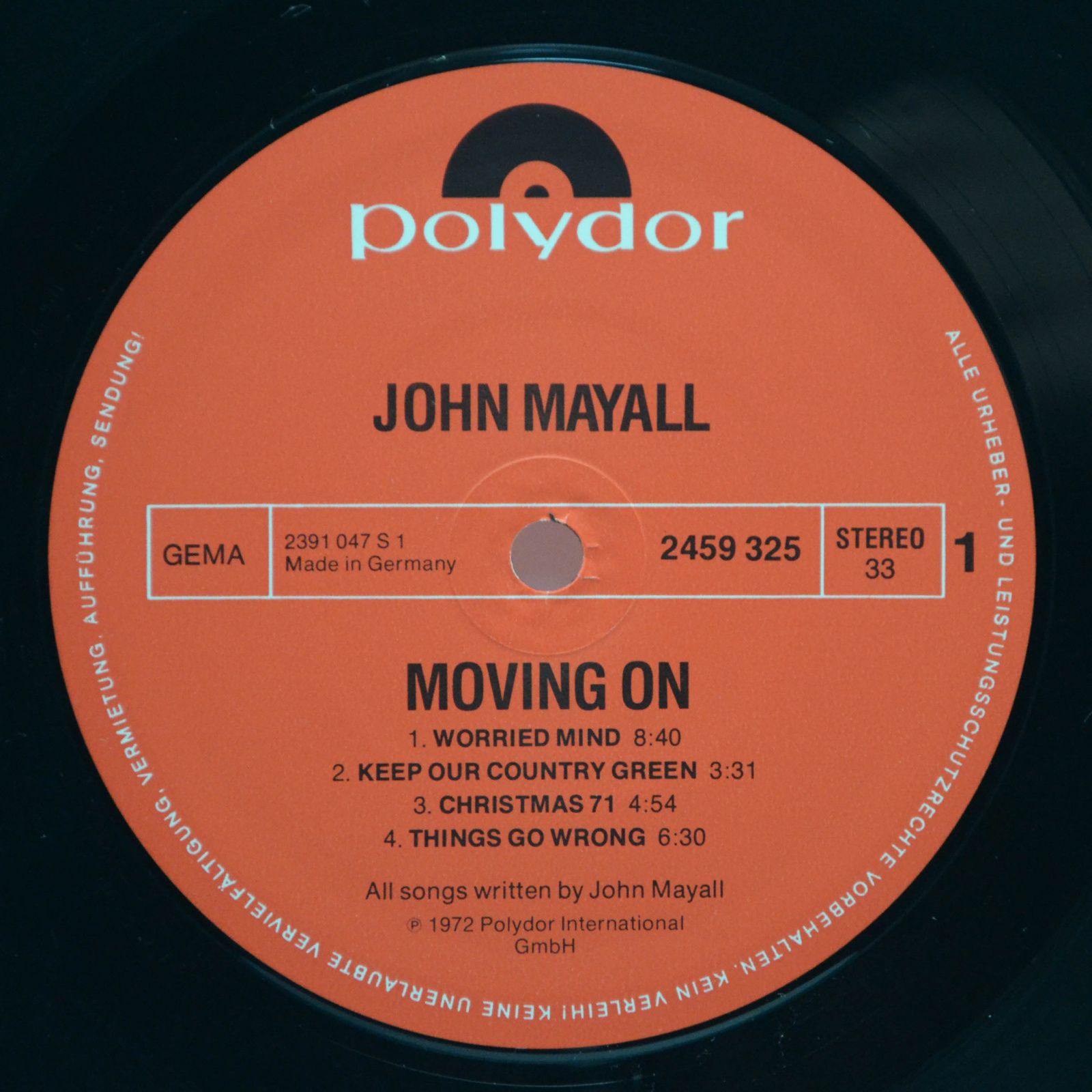 John Mayall — Moving On, 1972