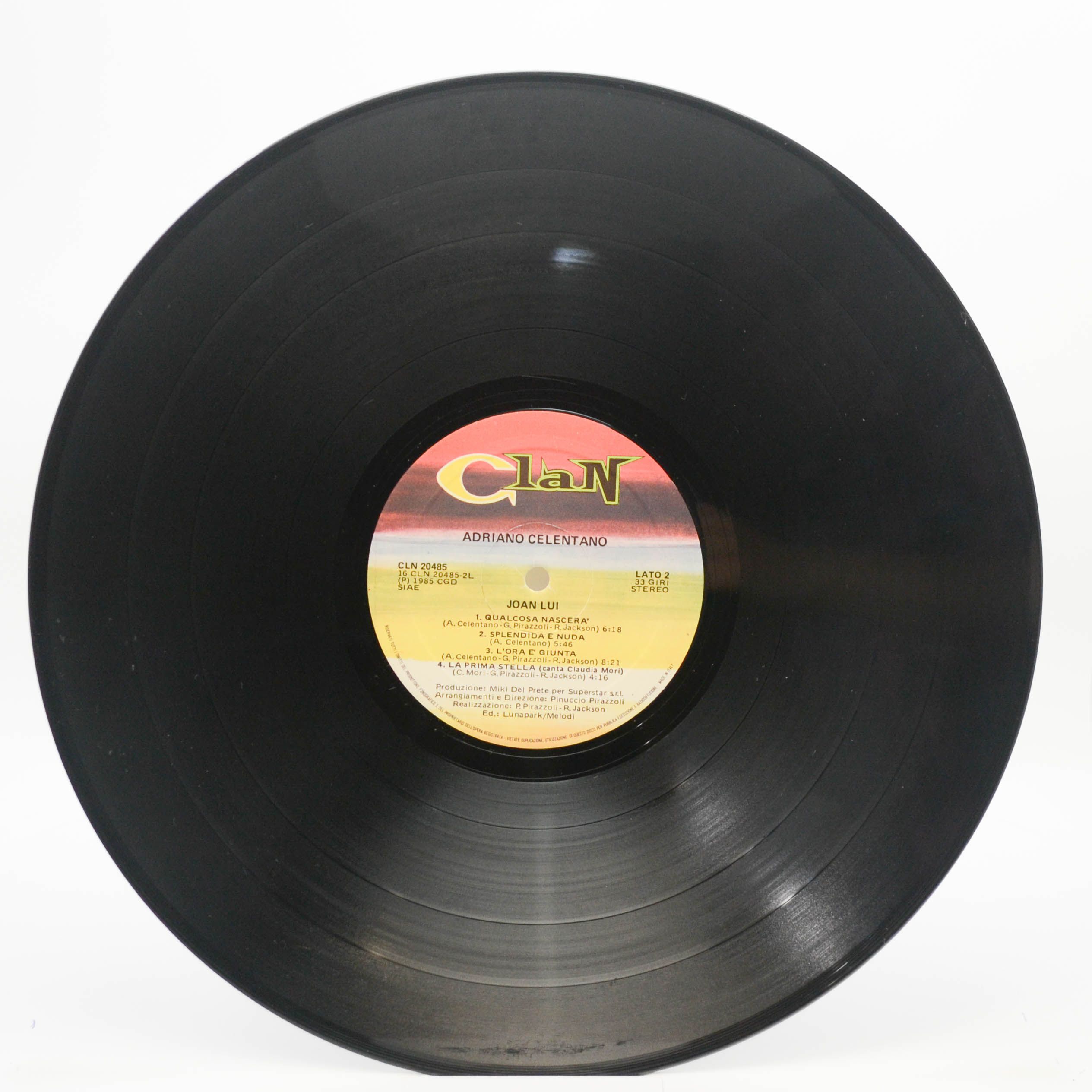 Adriano Celentano — Joan Lui (1-st, Italy, Clan, poster), 1985