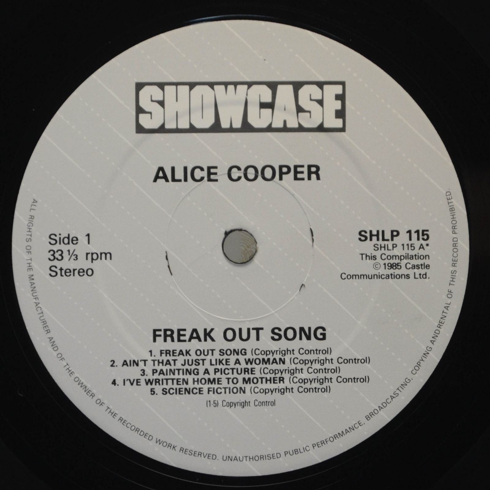 Alice Cooper — Freak Out Song (UK), 1985